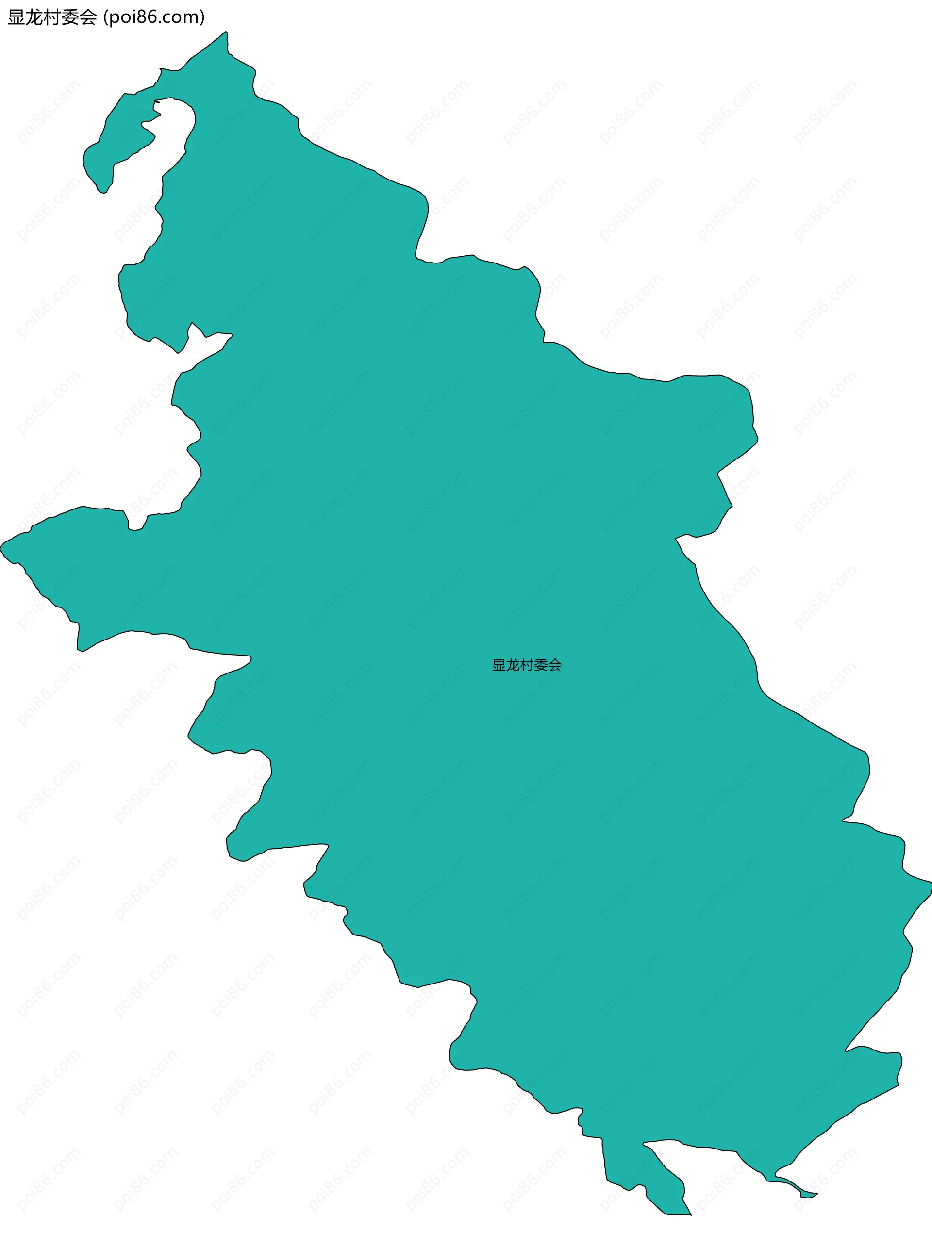 显龙村委会边界地图