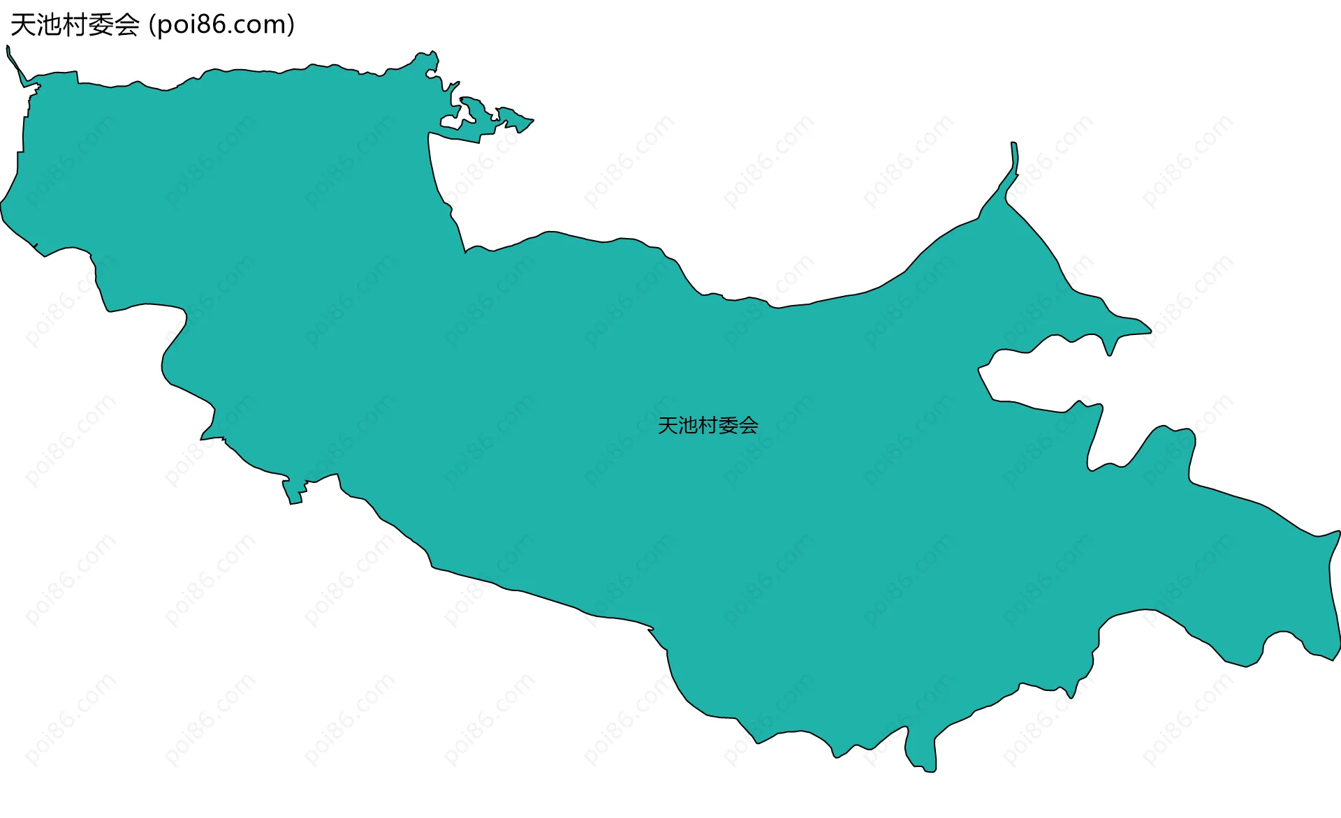 天池村委会边界地图