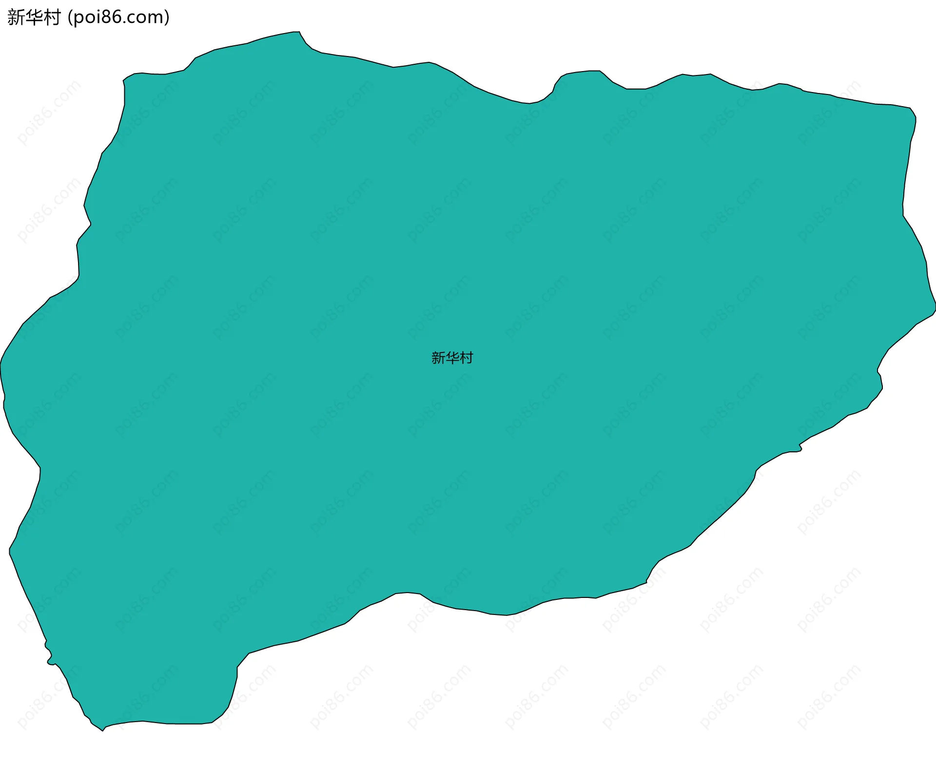 新华村边界地图