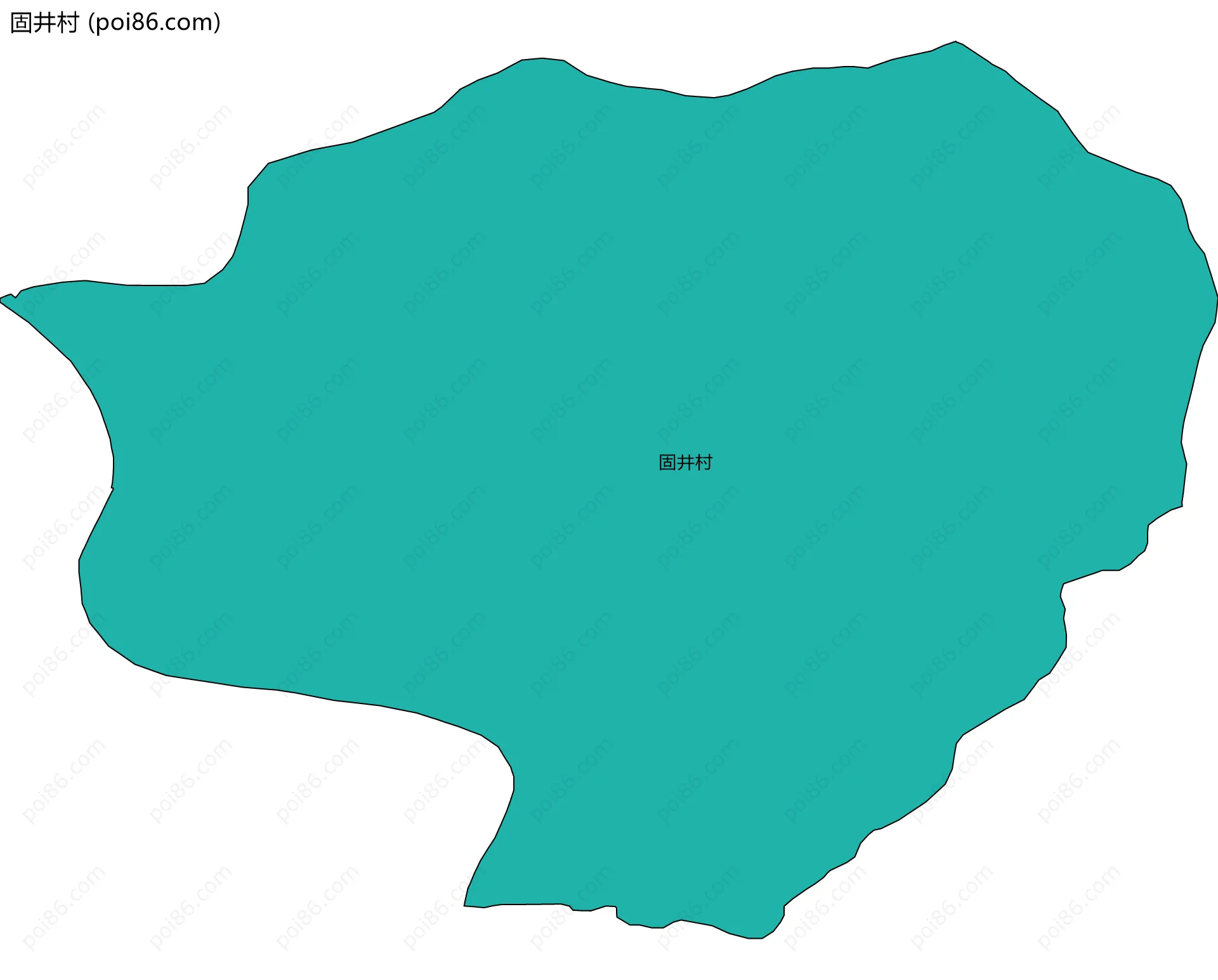 固井村边界地图