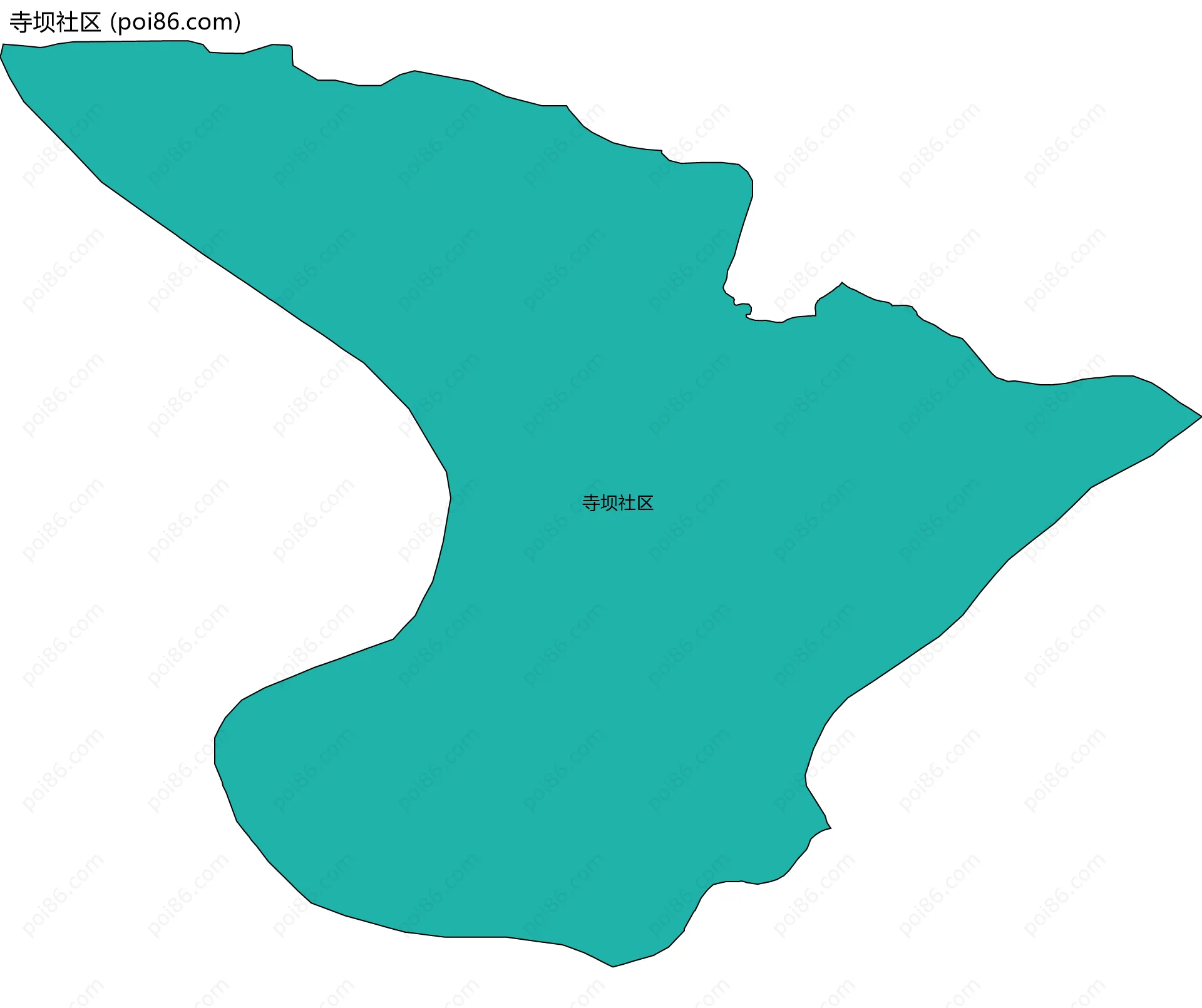 寺坝社区边界地图
