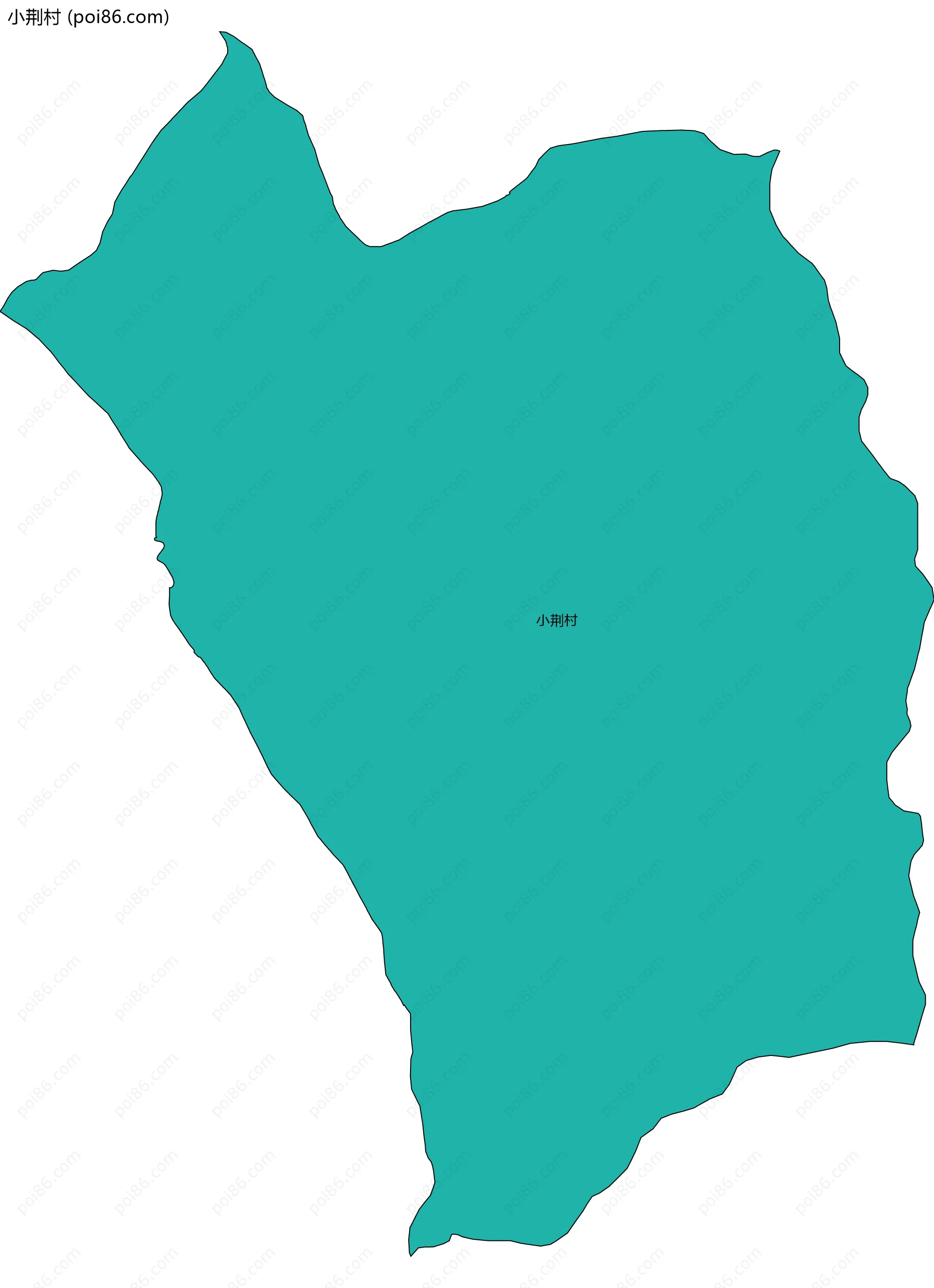 小荆村边界地图