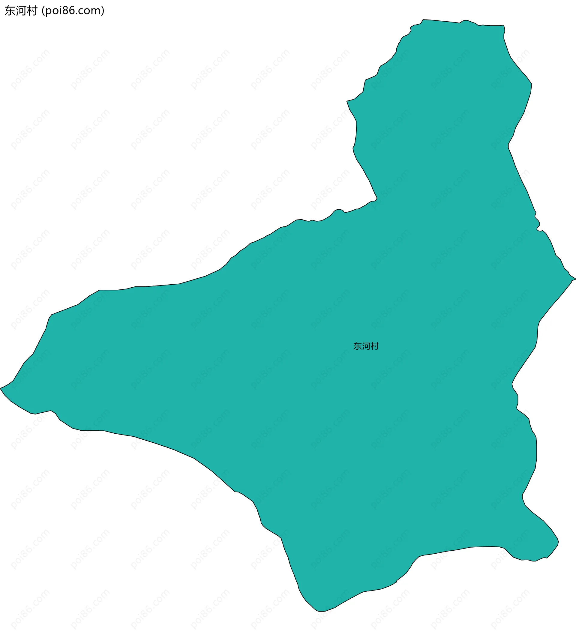 东河村边界地图