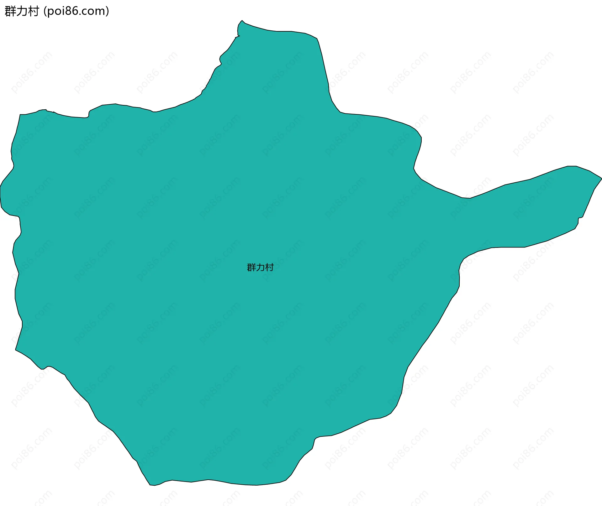 群力村边界地图
