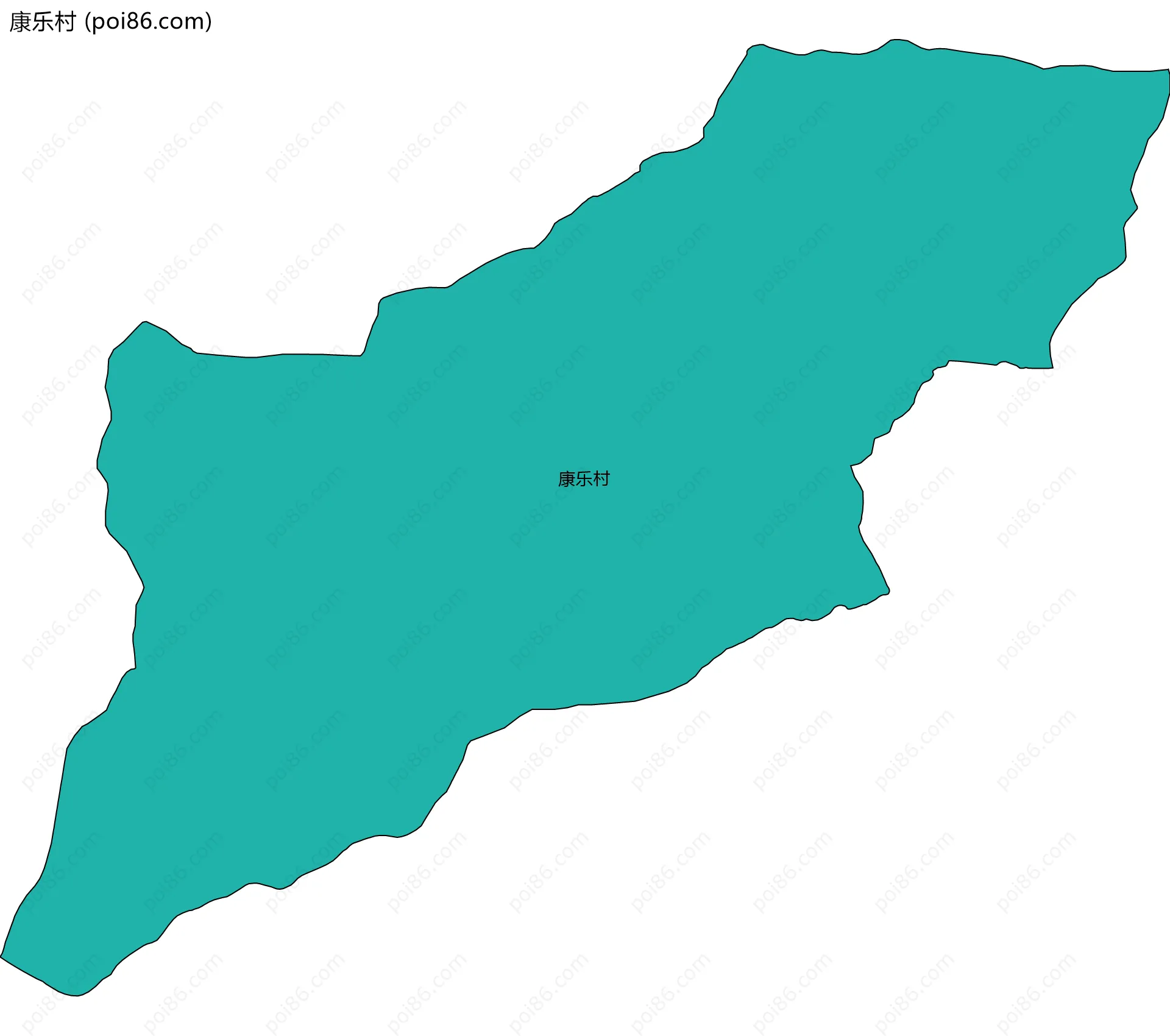 康乐村边界地图