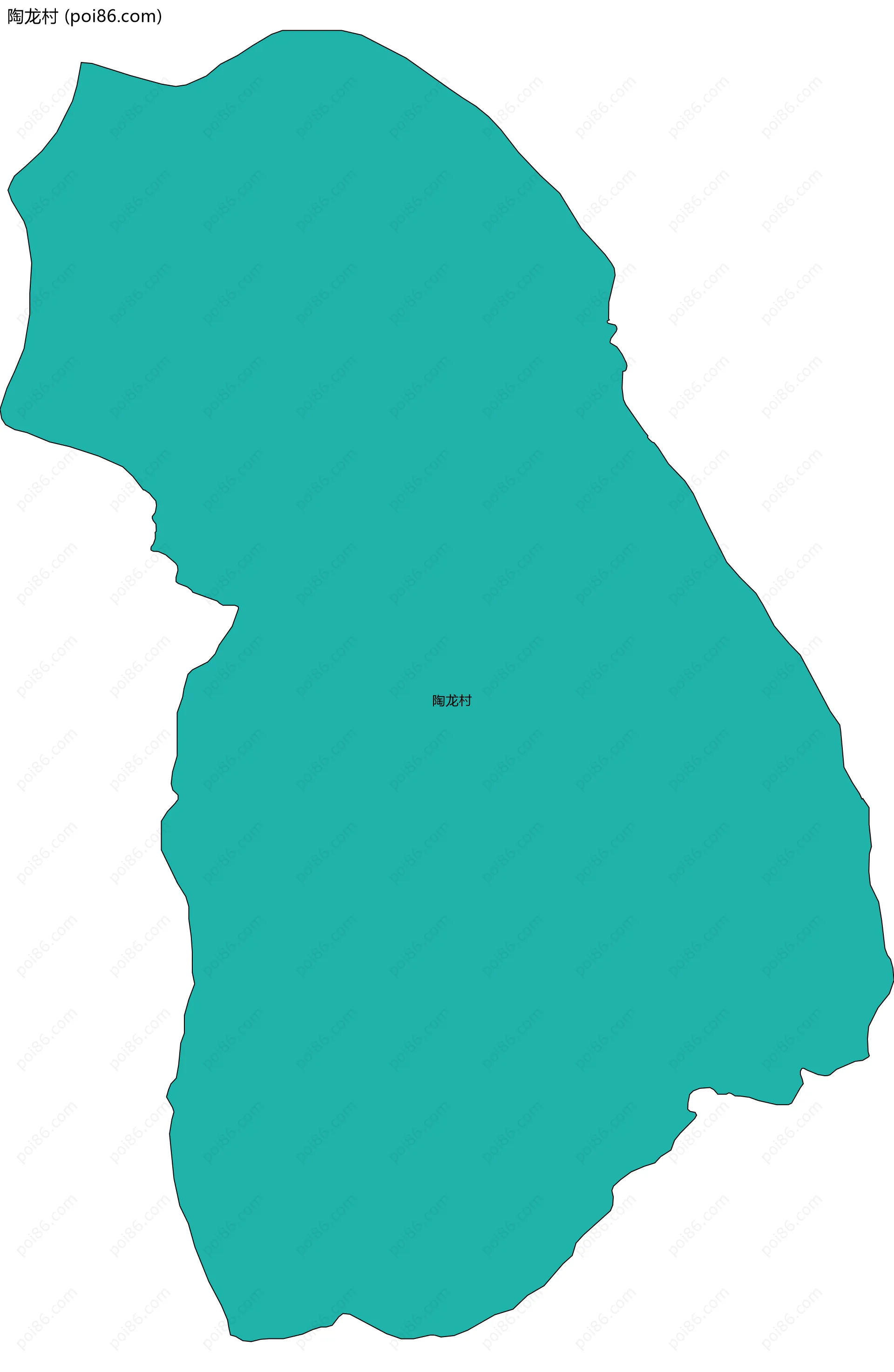 陶龙村边界地图