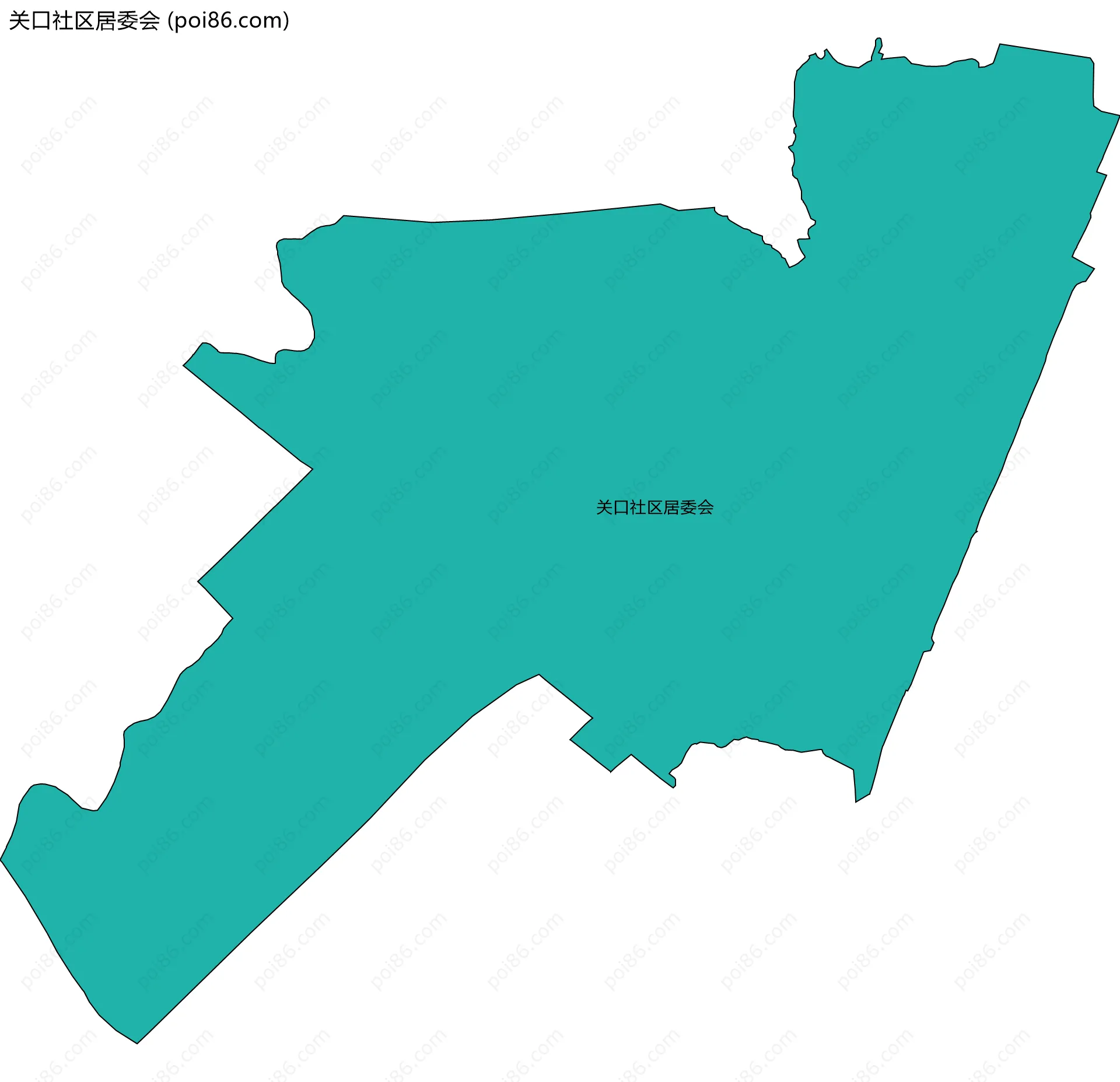 关口社区居委会边界地图