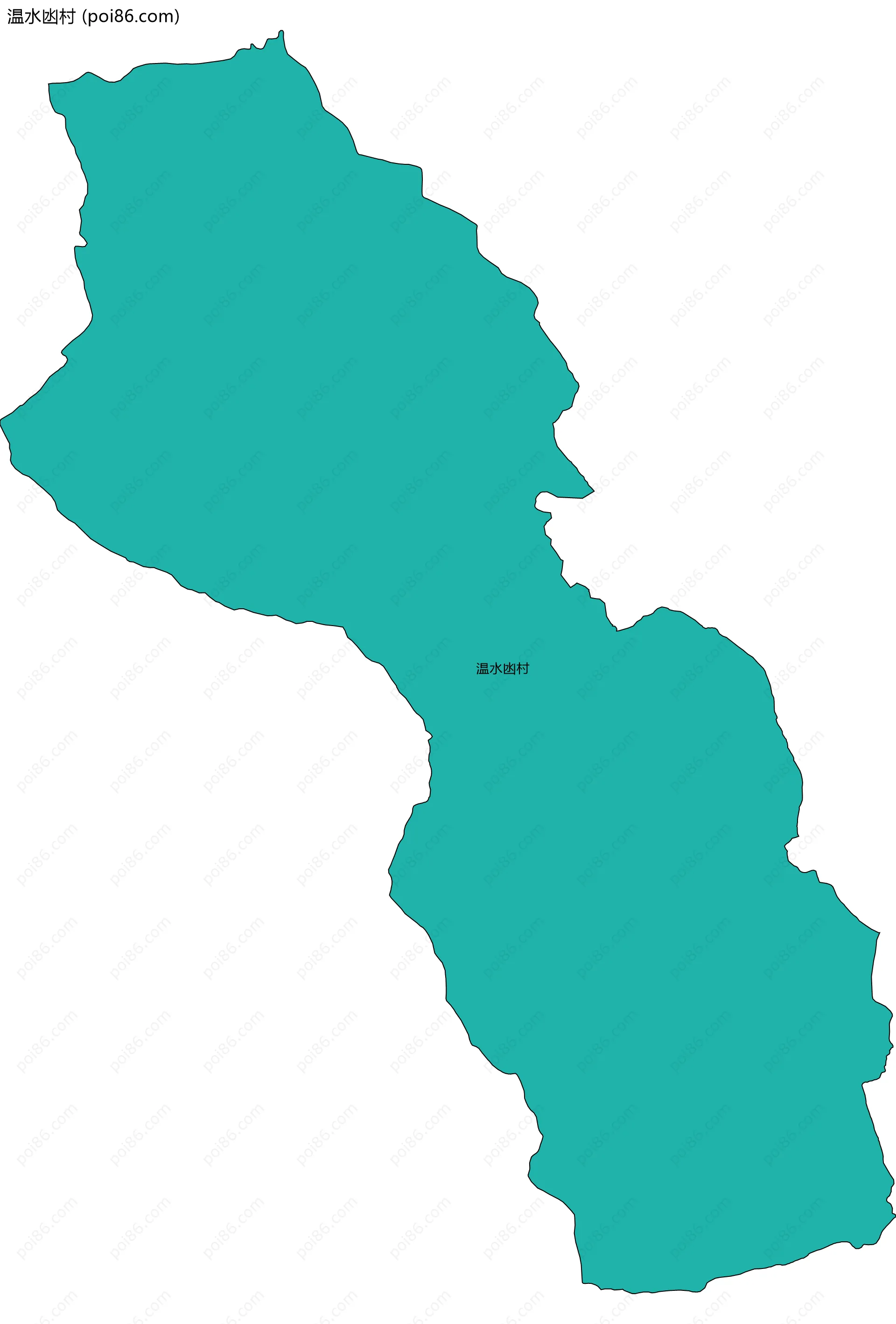 温水凼村边界地图