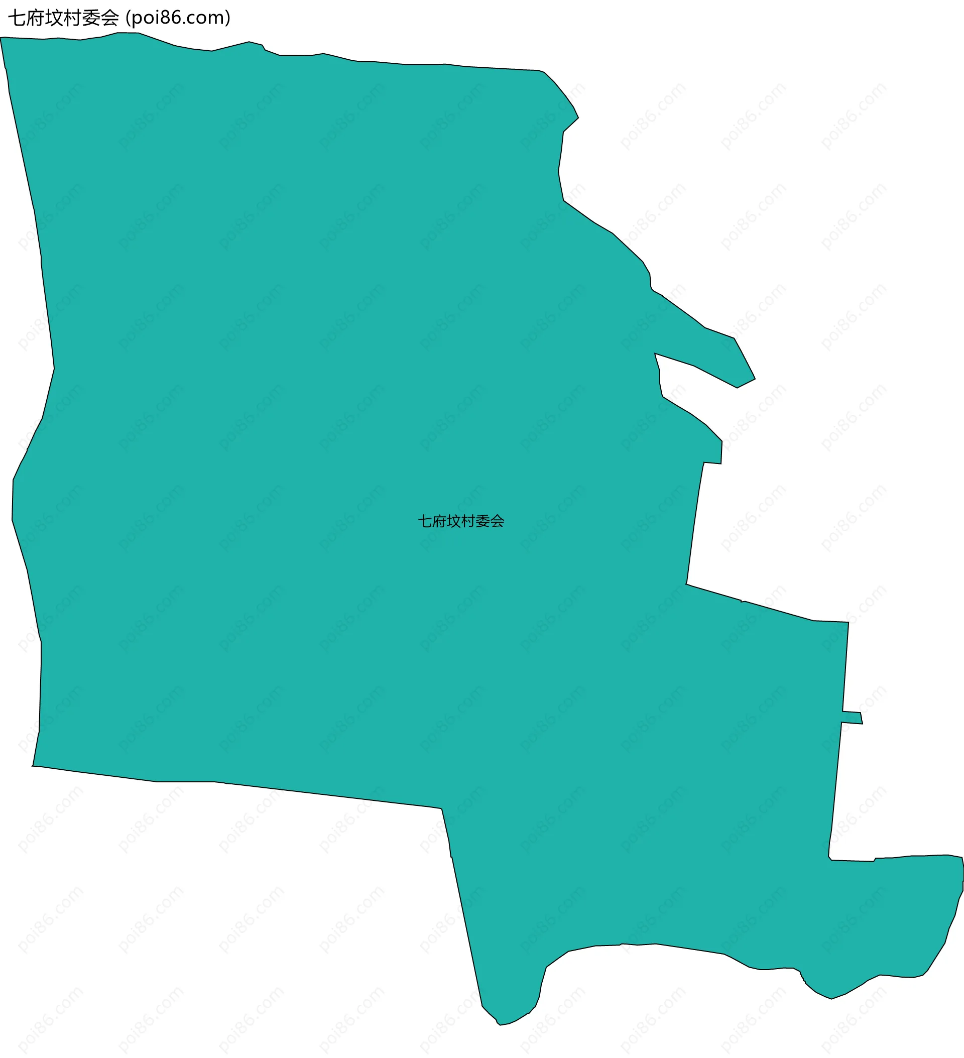 七府坟村委会边界地图