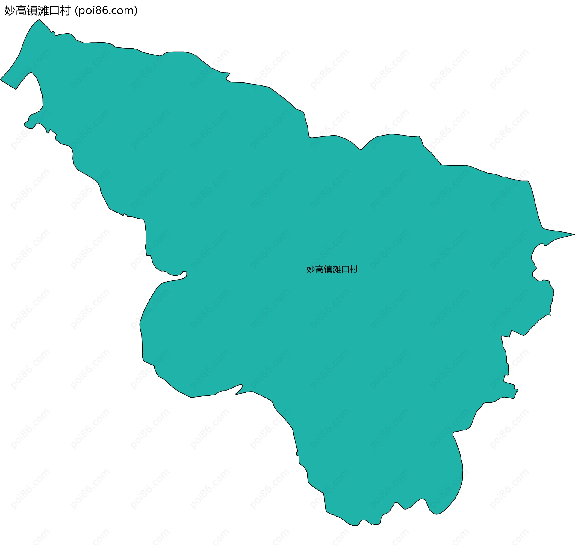 妙高镇滩口村边界地图