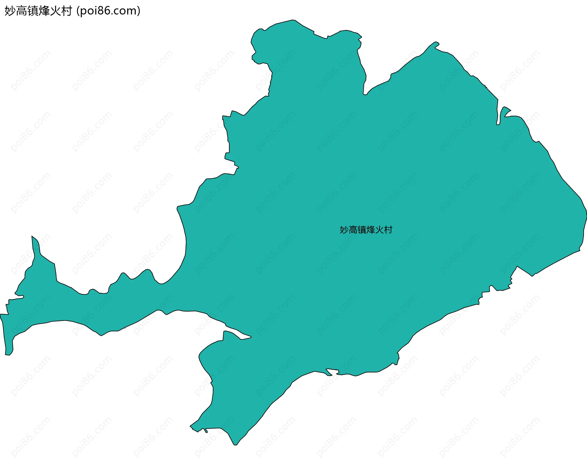 妙高镇烽火村边界地图