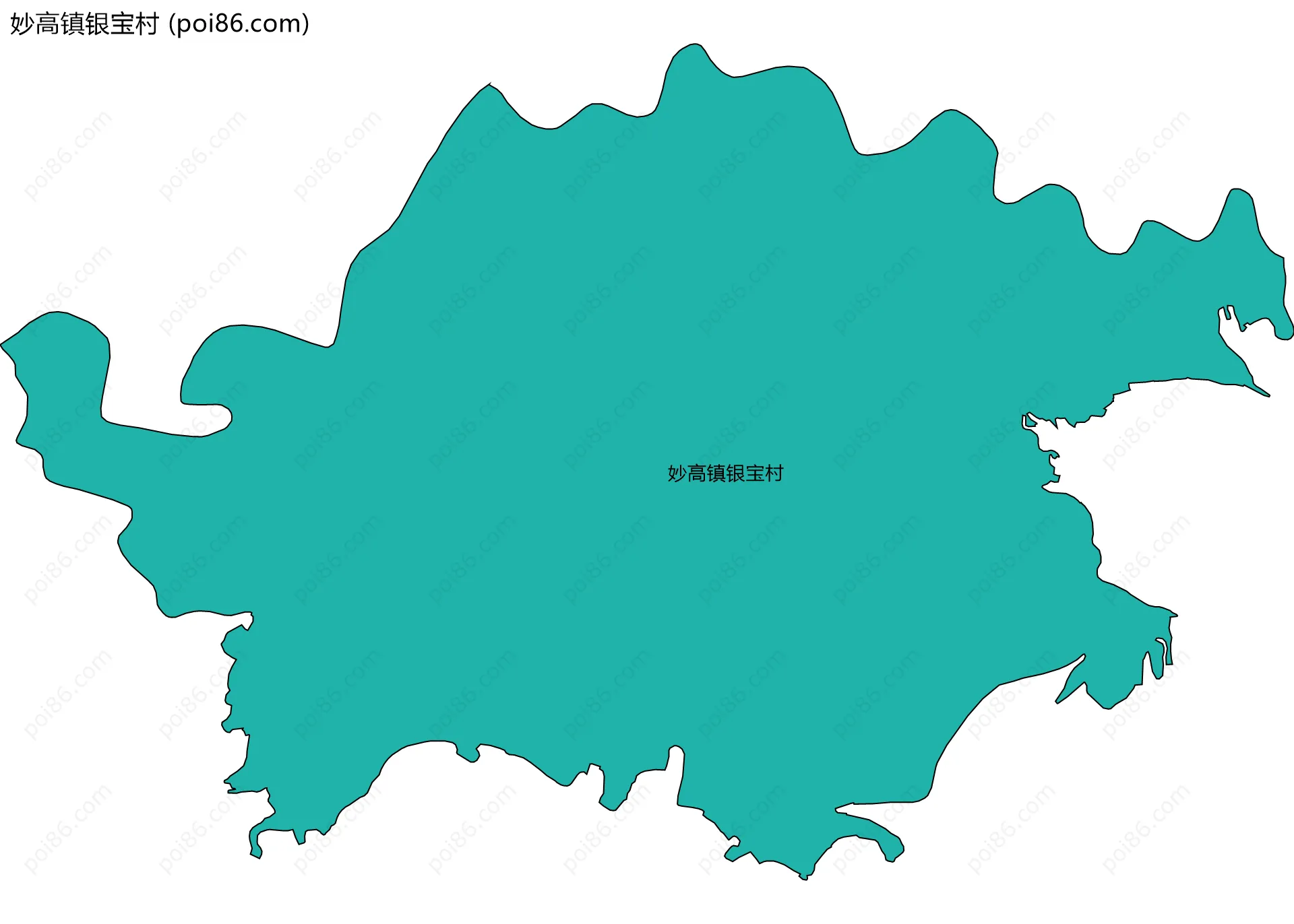 妙高镇银宝村边界地图