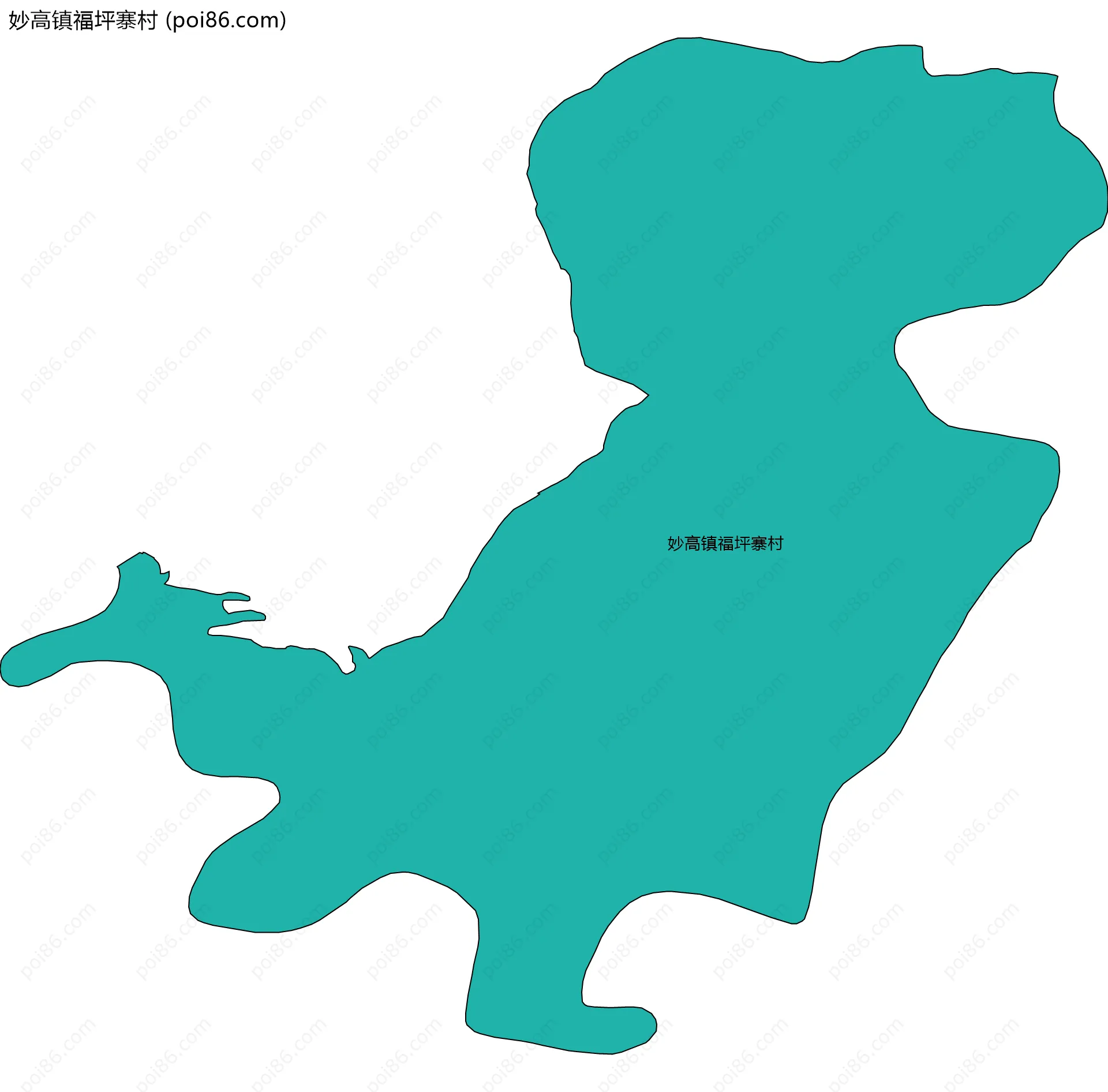 妙高镇福坪寨村边界地图