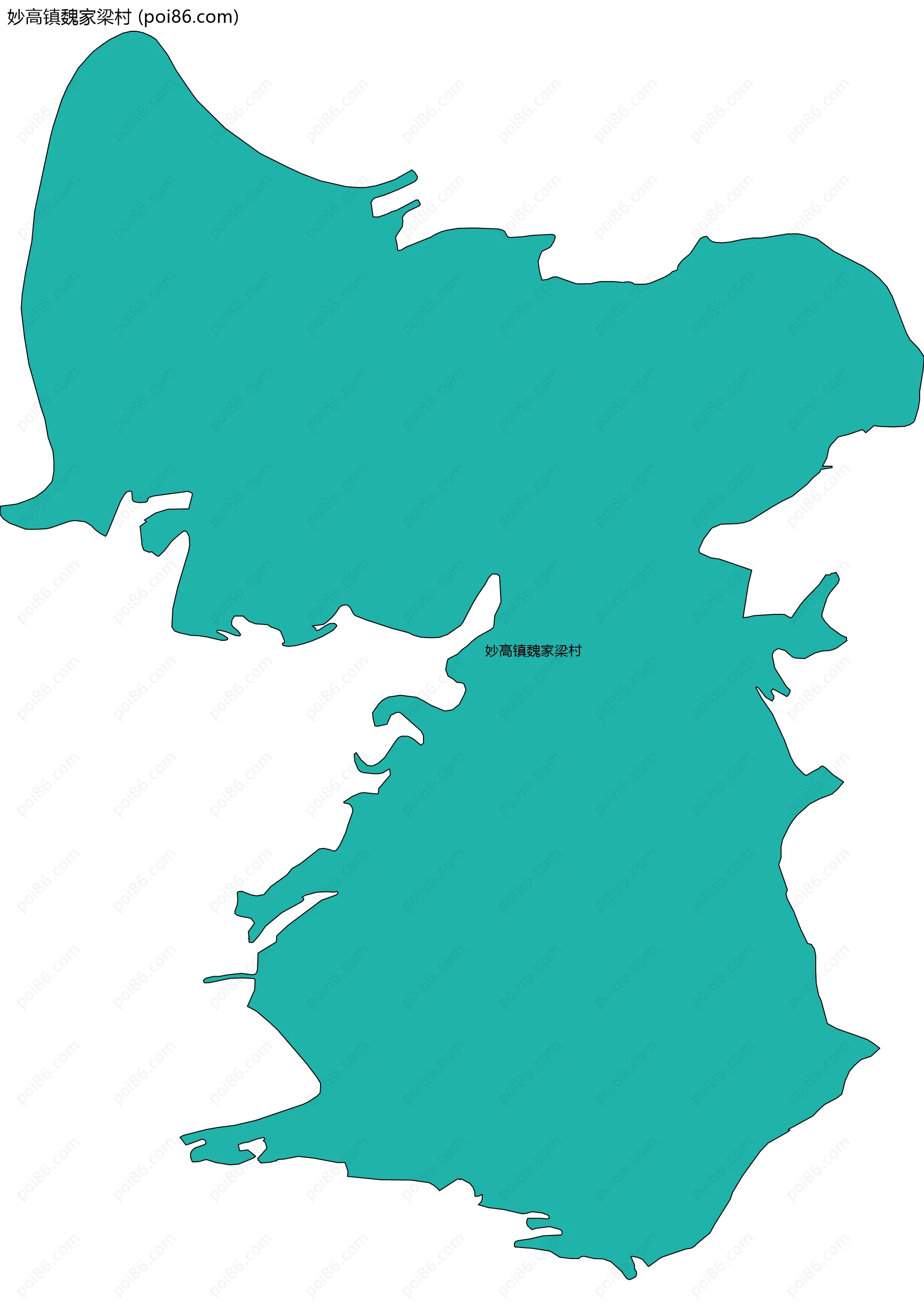 妙高镇魏家梁村边界地图