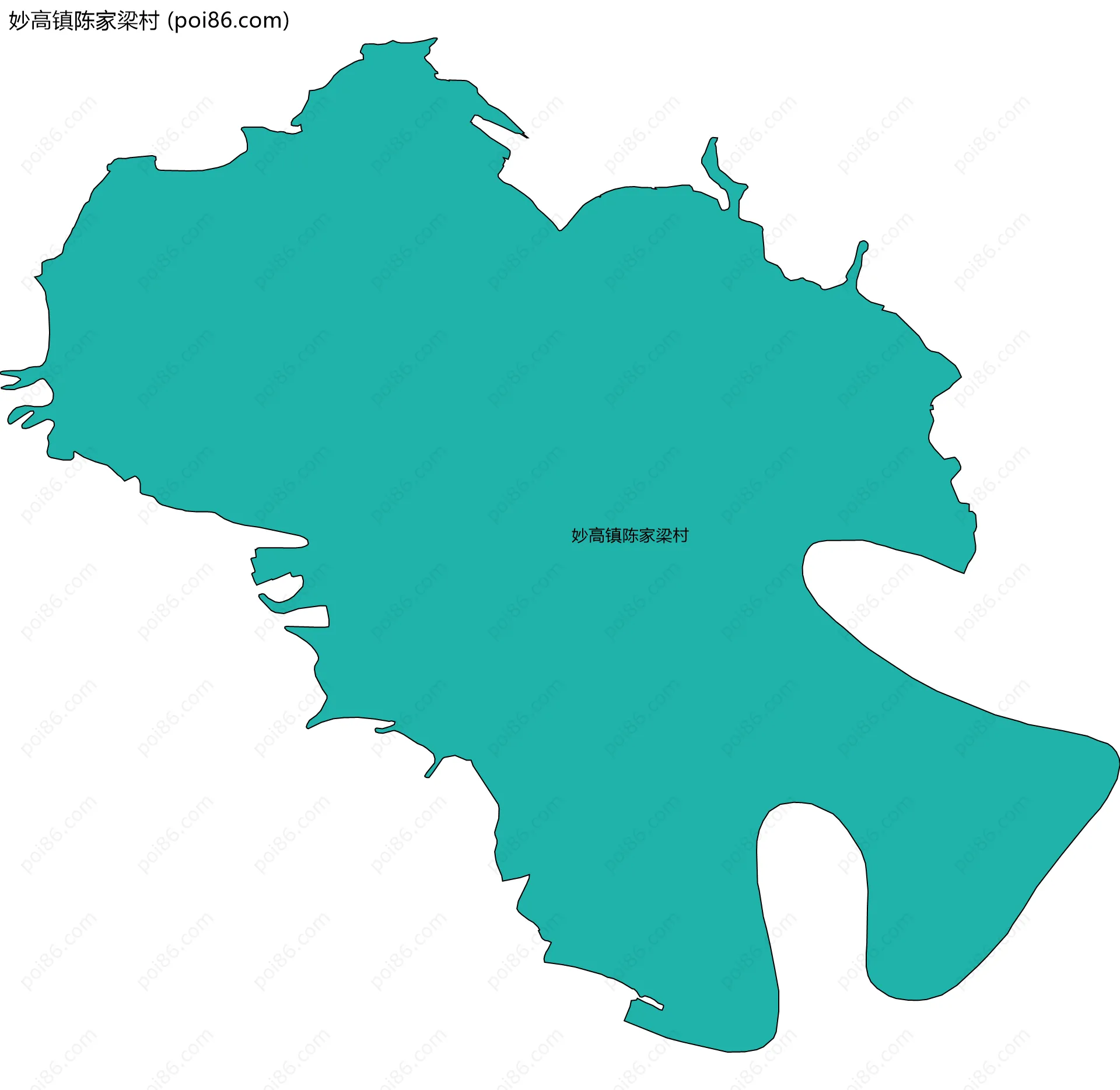 妙高镇陈家梁村边界地图