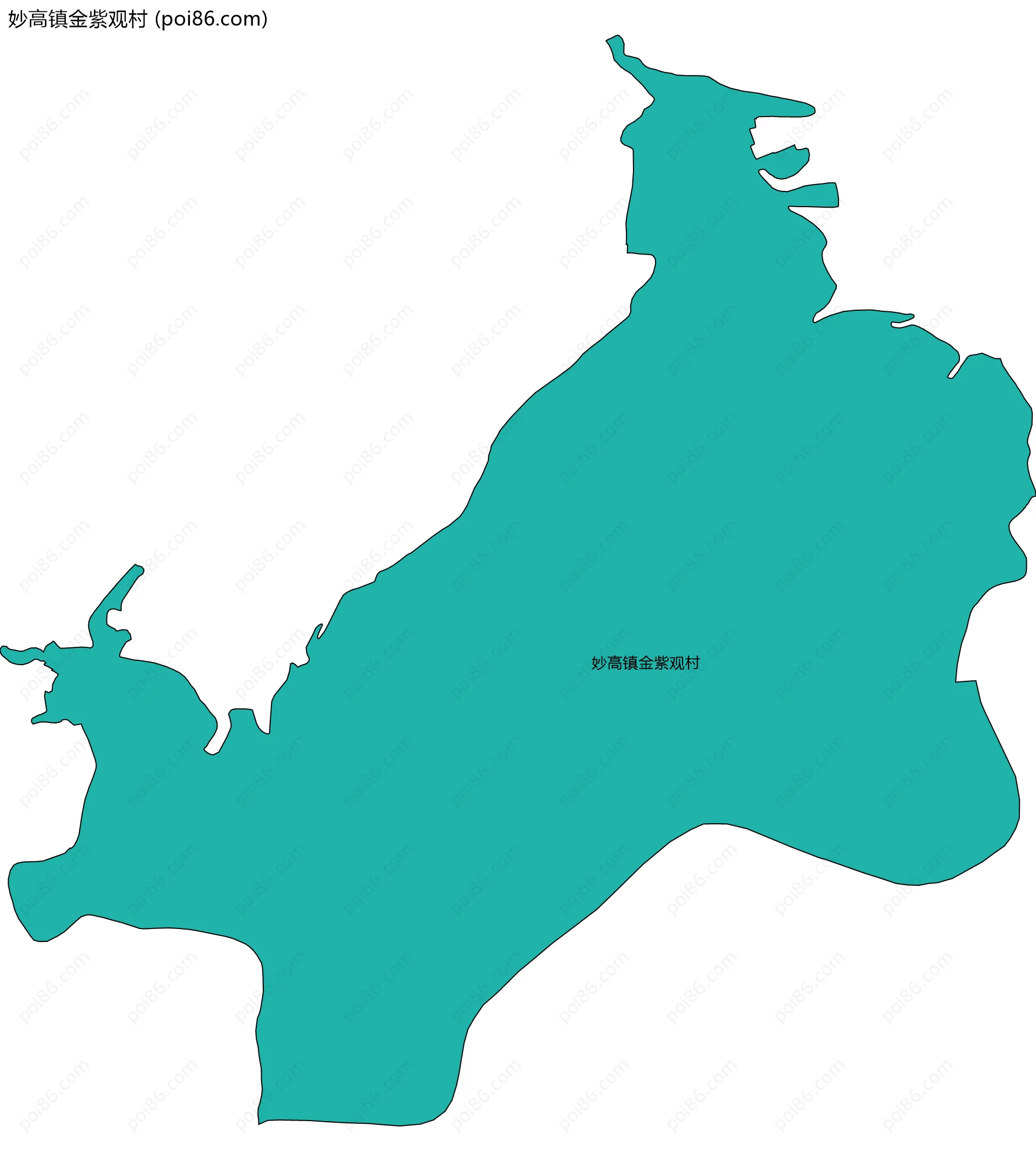 妙高镇金紫观村边界地图