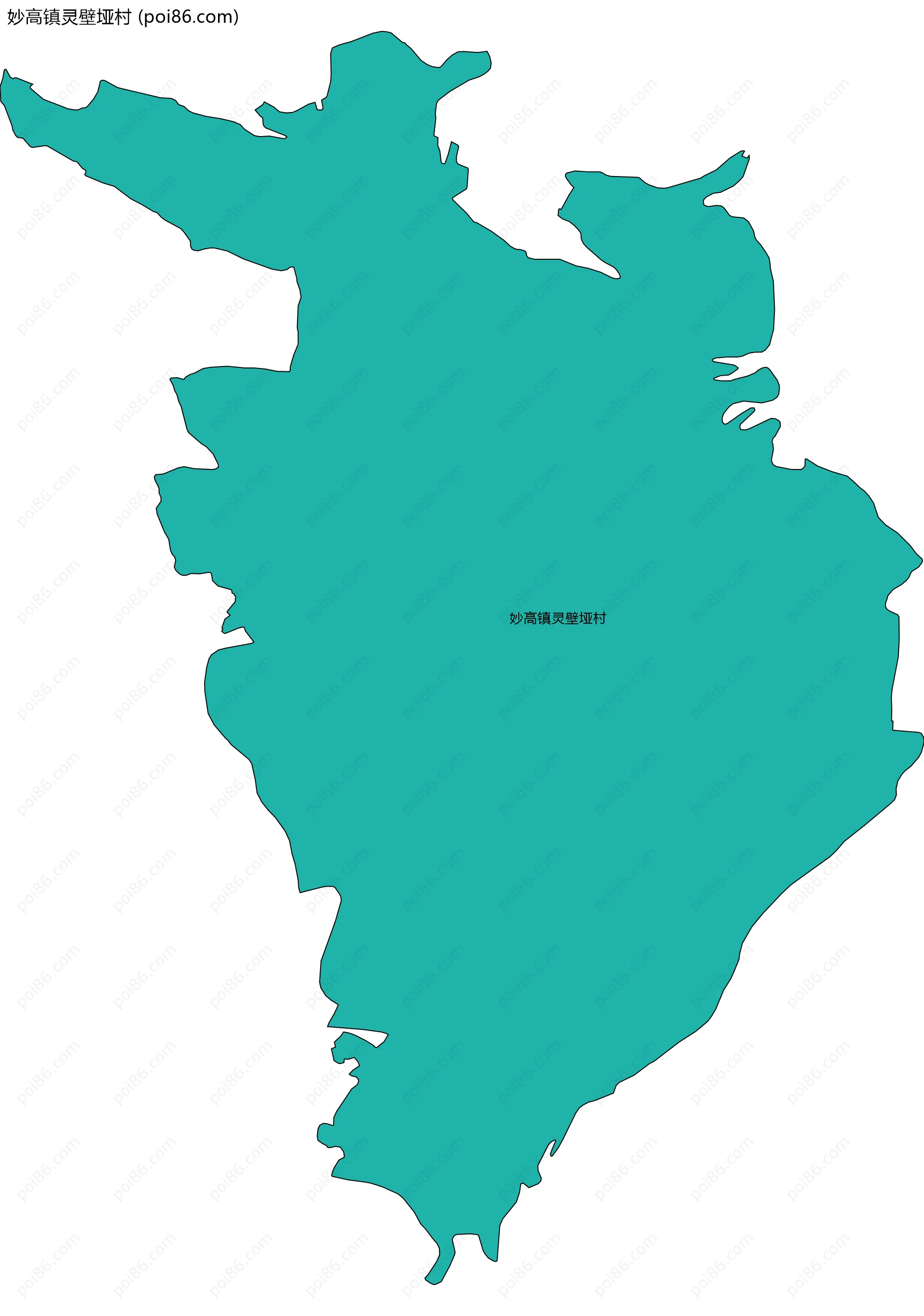 妙高镇灵壁垭村边界地图