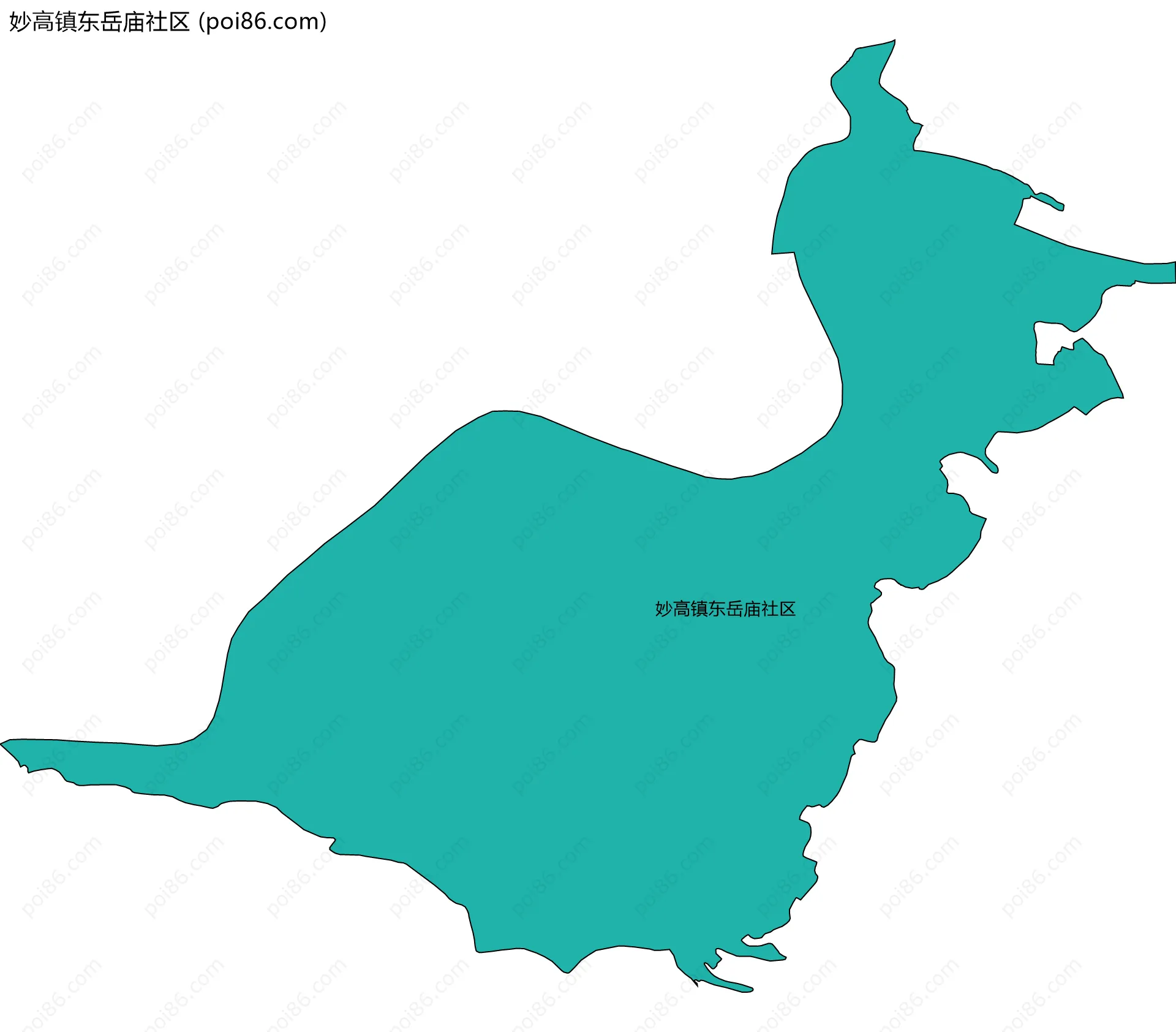 妙高镇东岳庙社区边界地图