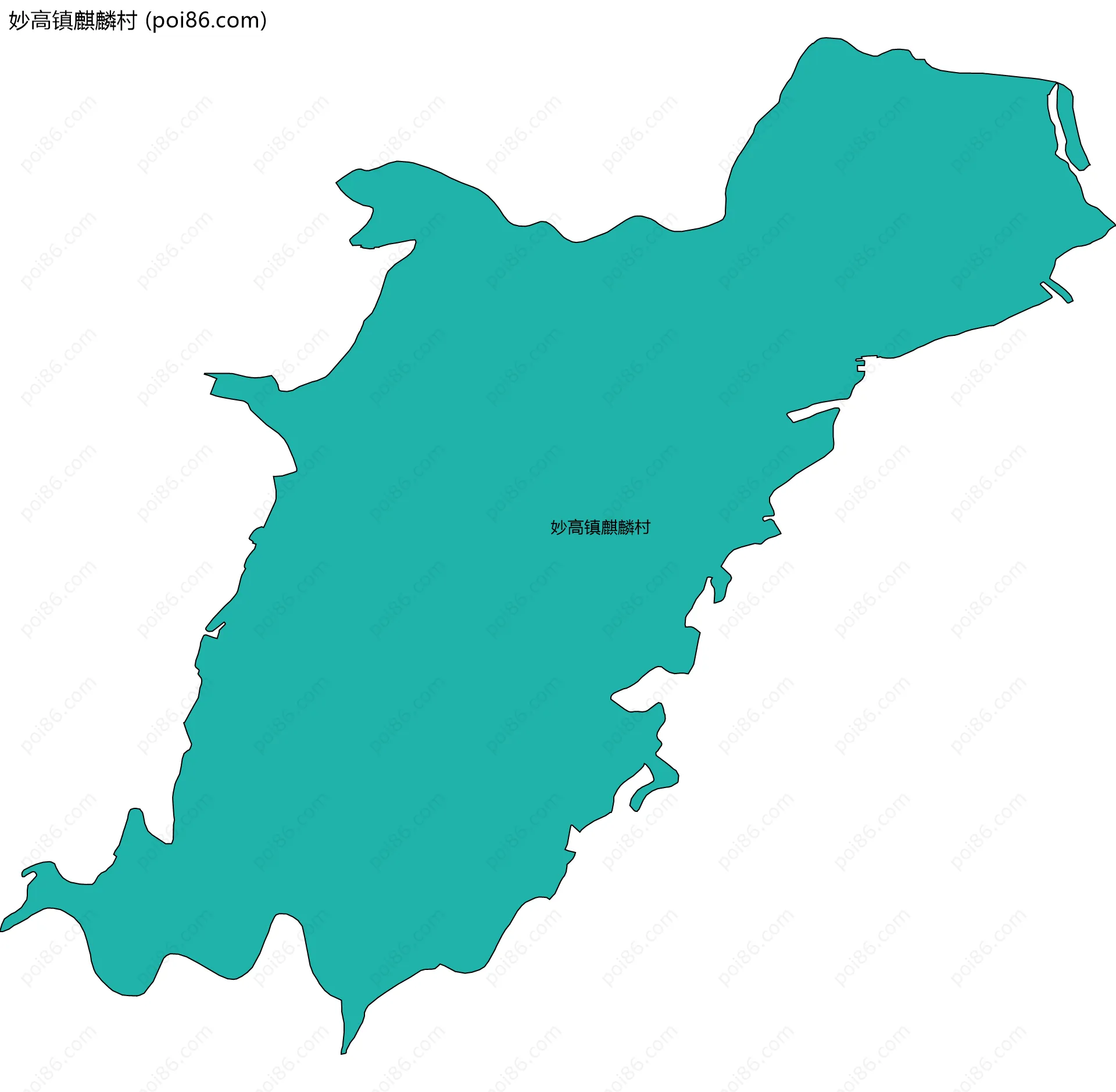 妙高镇麒麟村边界地图