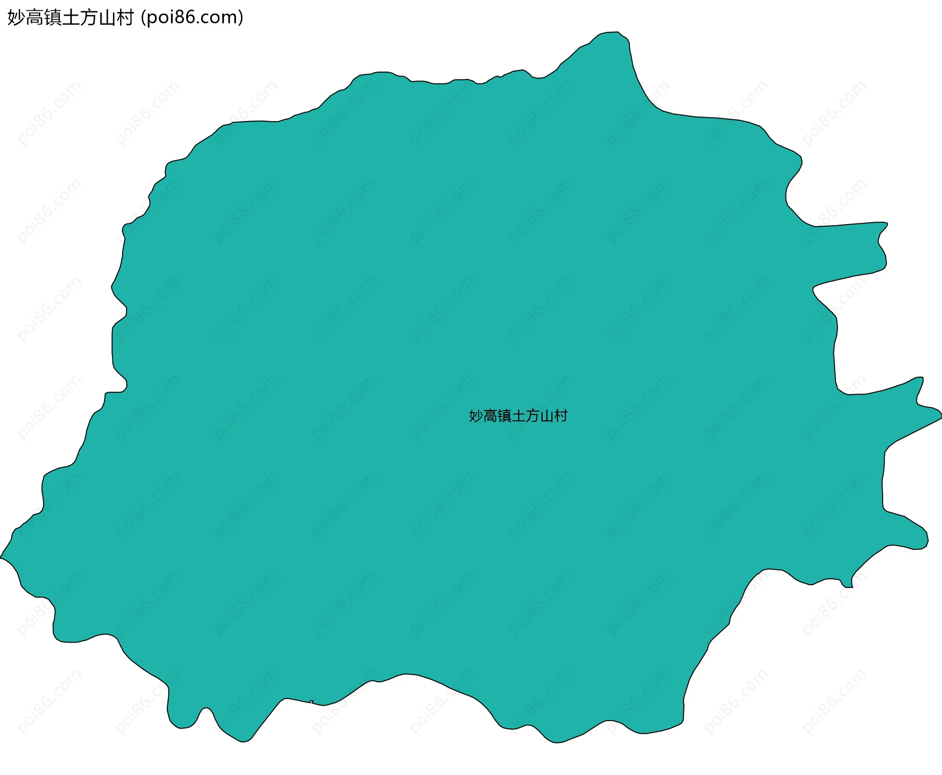 妙高镇土方山村边界地图