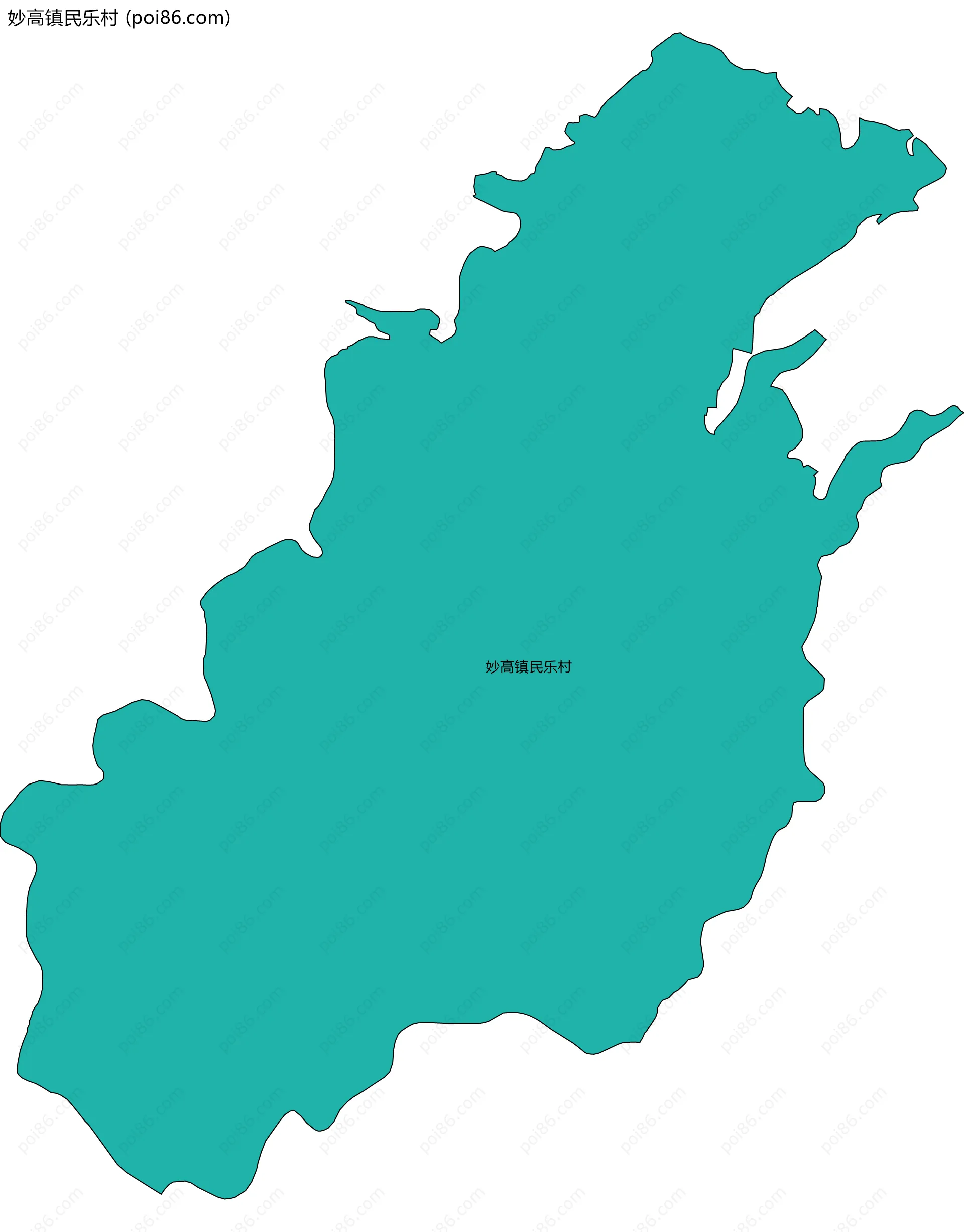 妙高镇民乐村边界地图