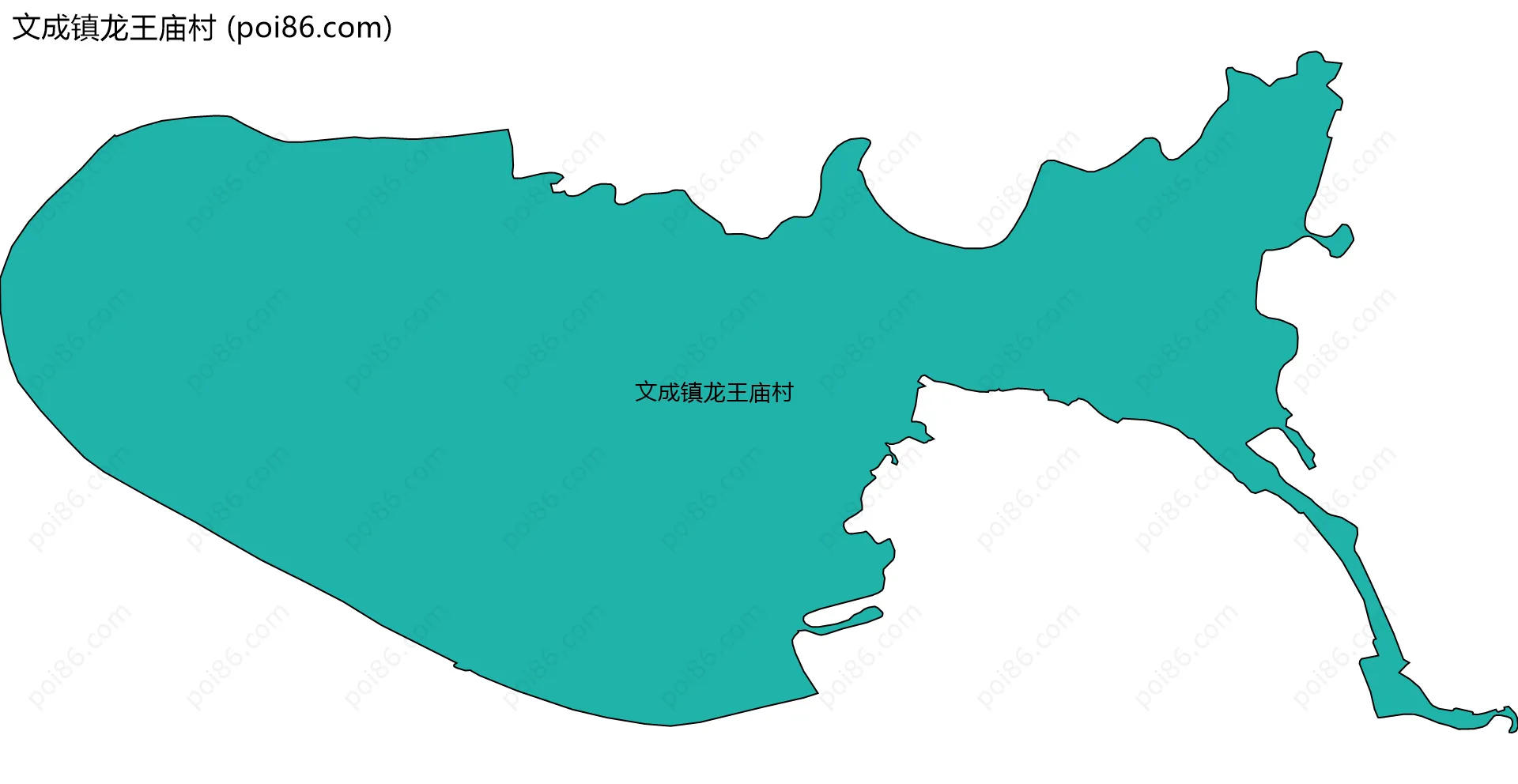 文成镇龙王庙村边界地图
