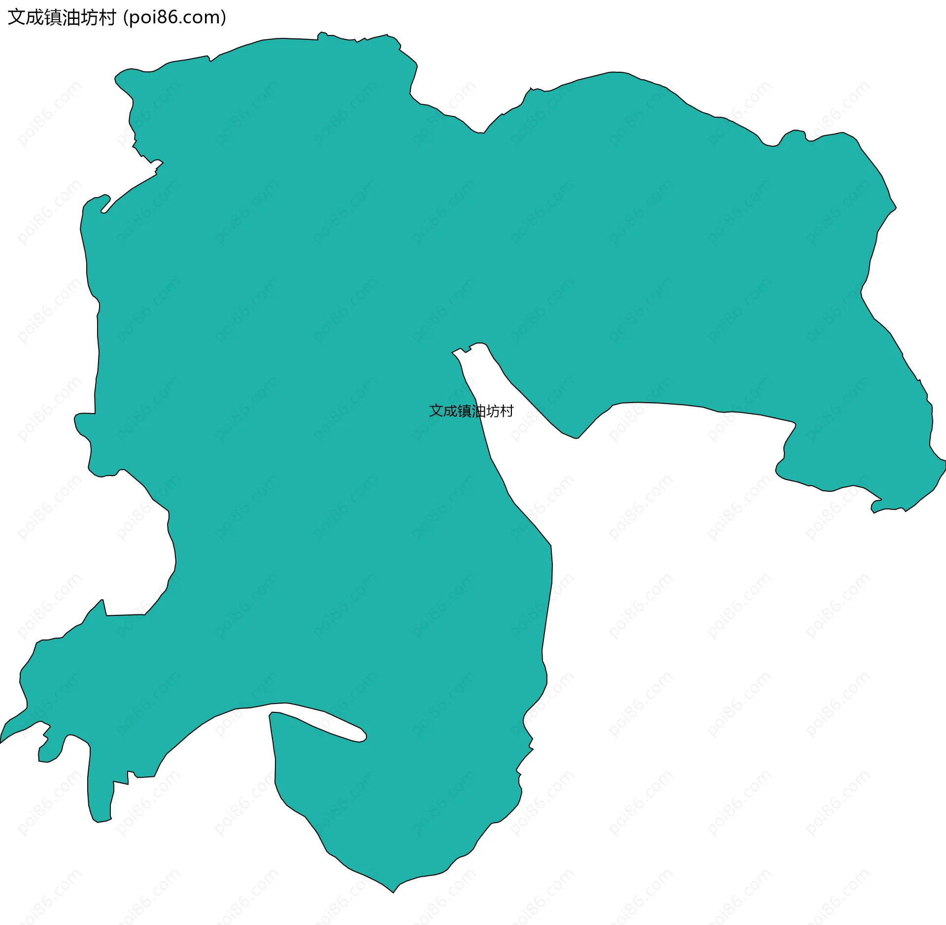 文成镇油坊村边界地图