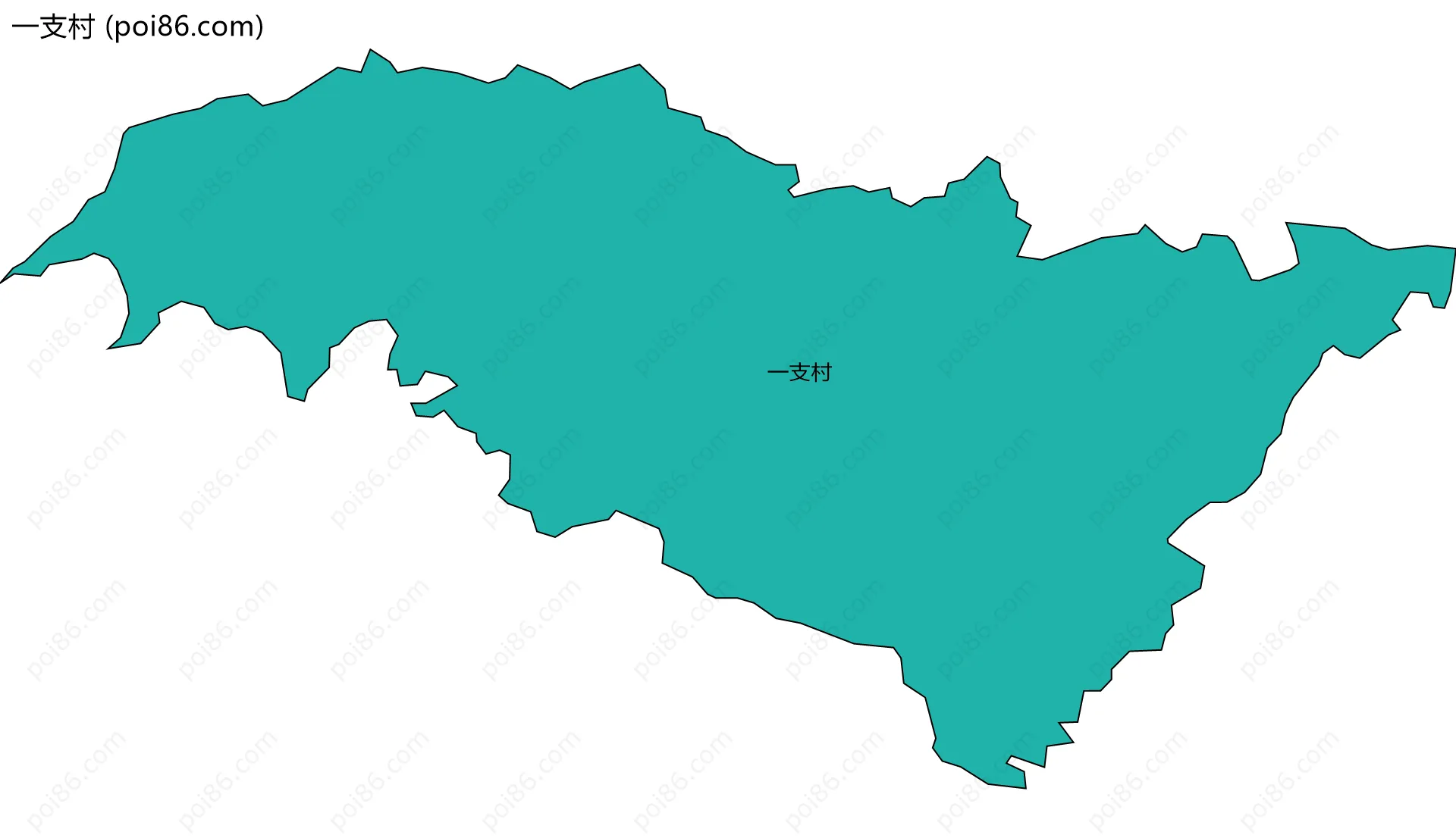一支村边界地图