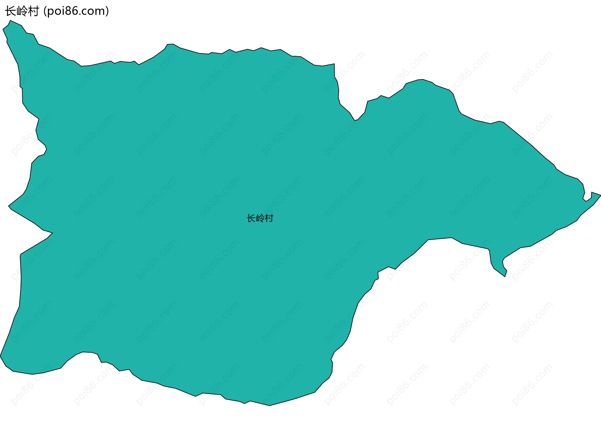 长岭村边界地图