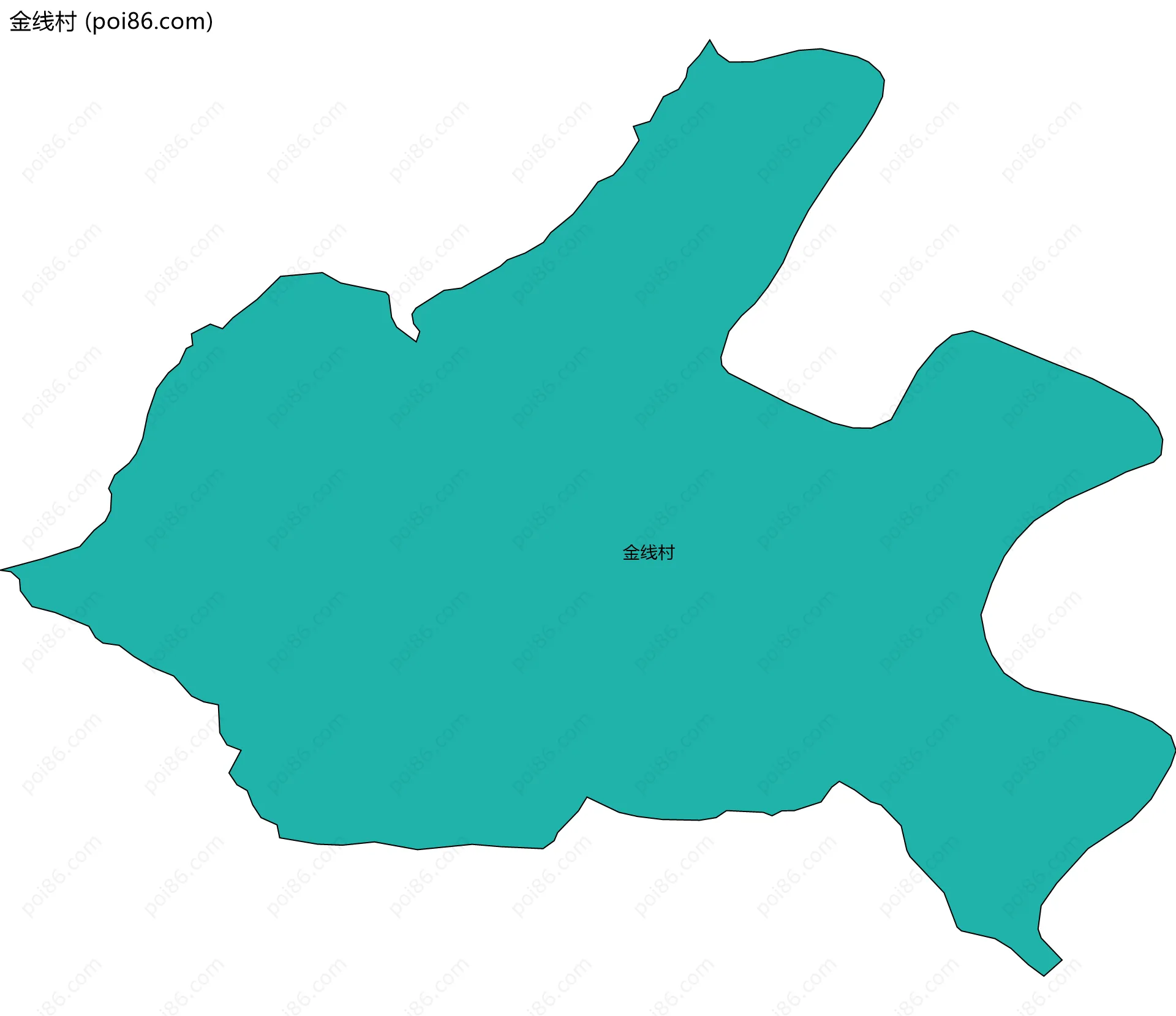 金线村边界地图
