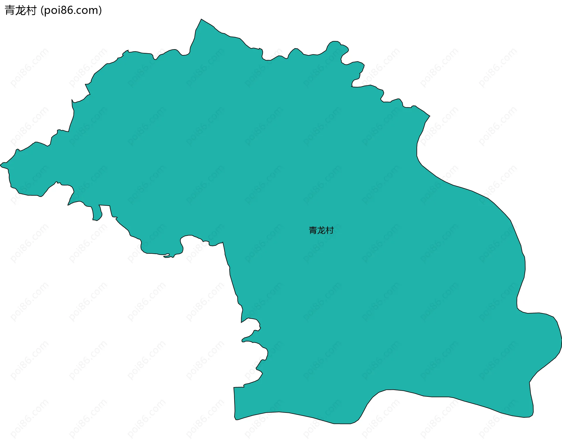 青龙村边界地图