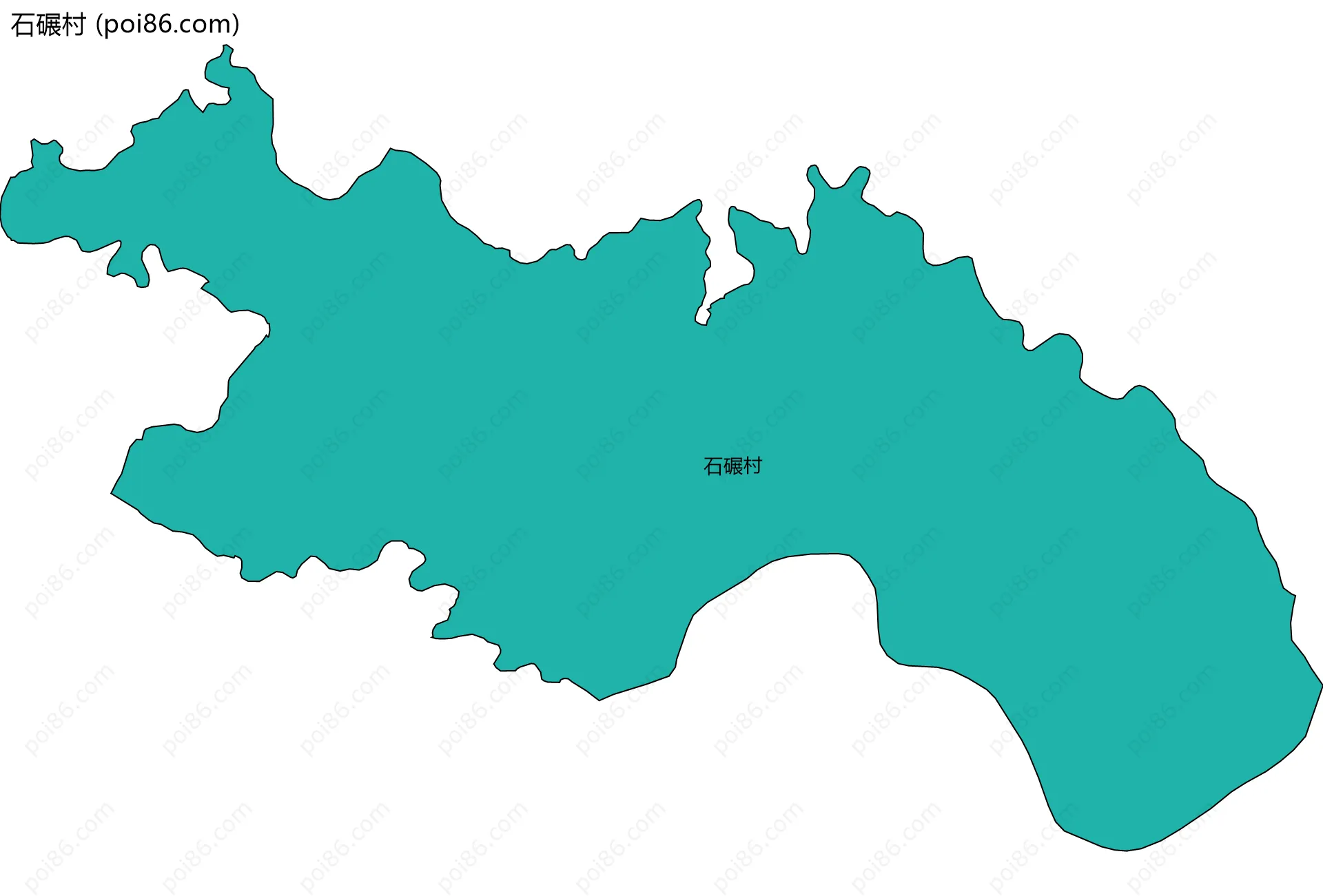 石碾村边界地图