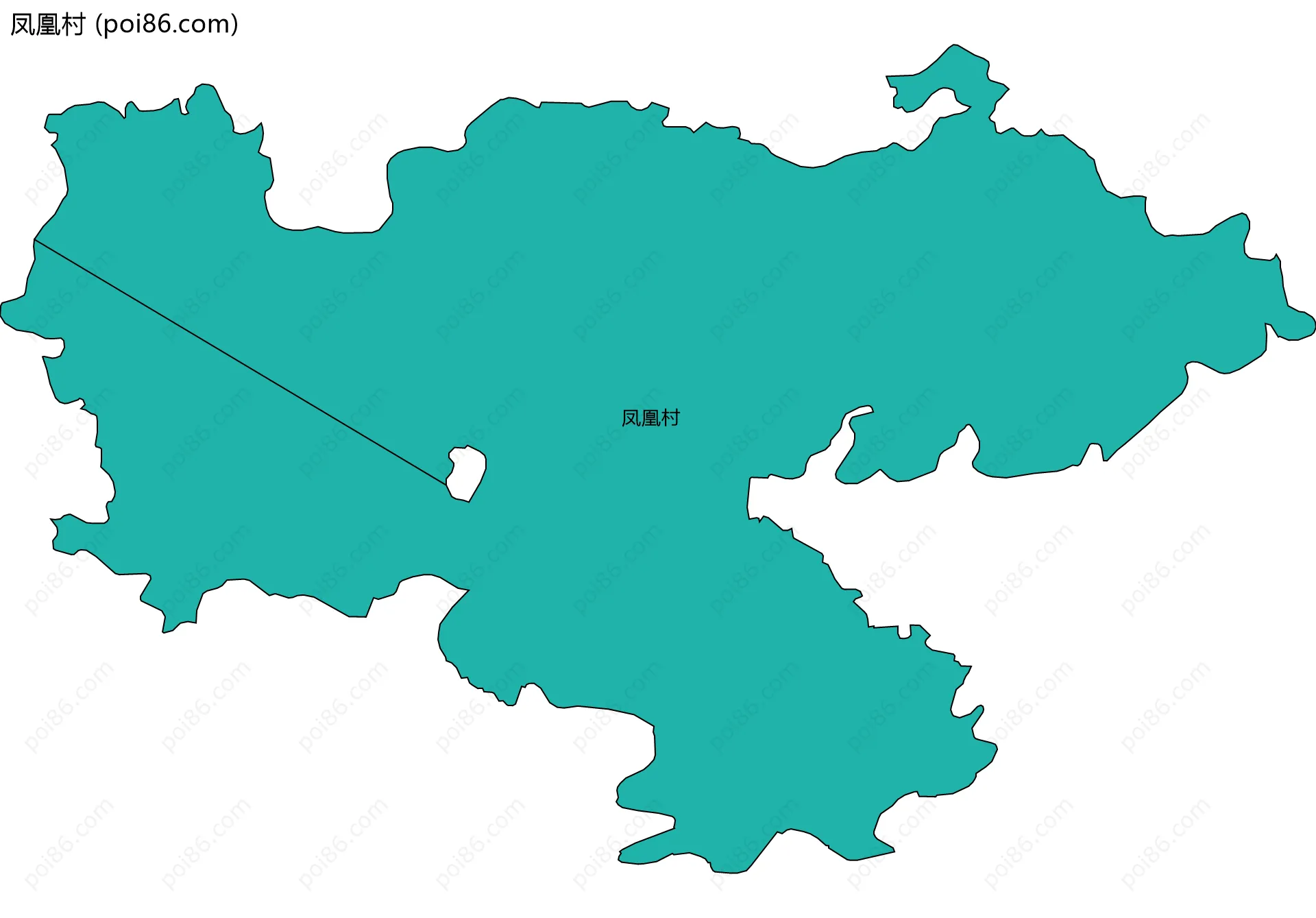 凤凰村边界地图