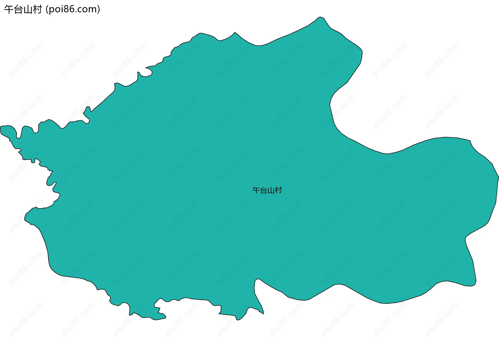 午台山村边界地图