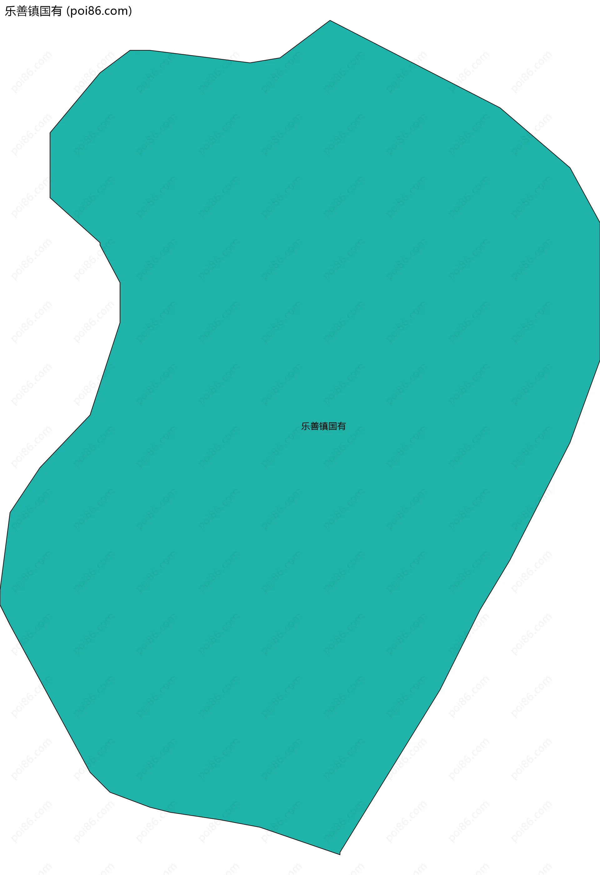 乐善镇国有边界地图
