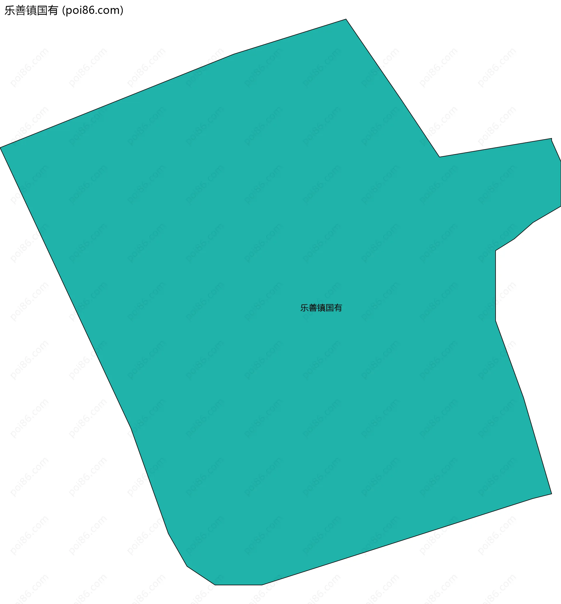 乐善镇国有边界地图