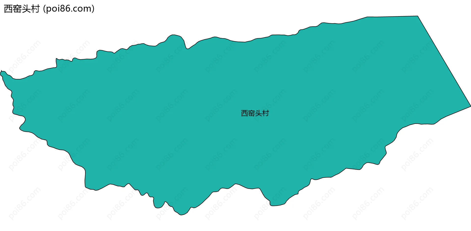 西窑头村边界地图