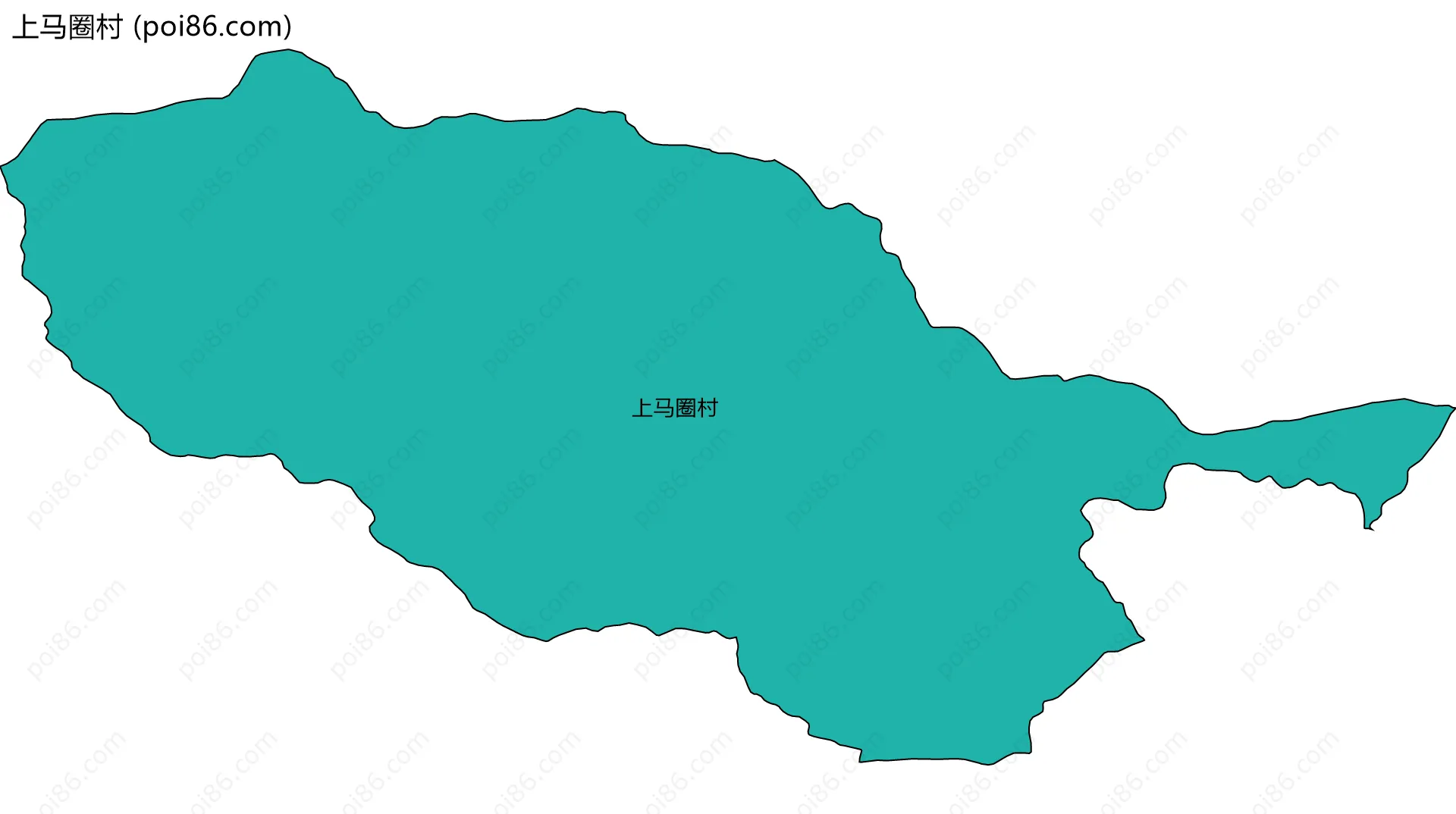 上马圈村边界地图