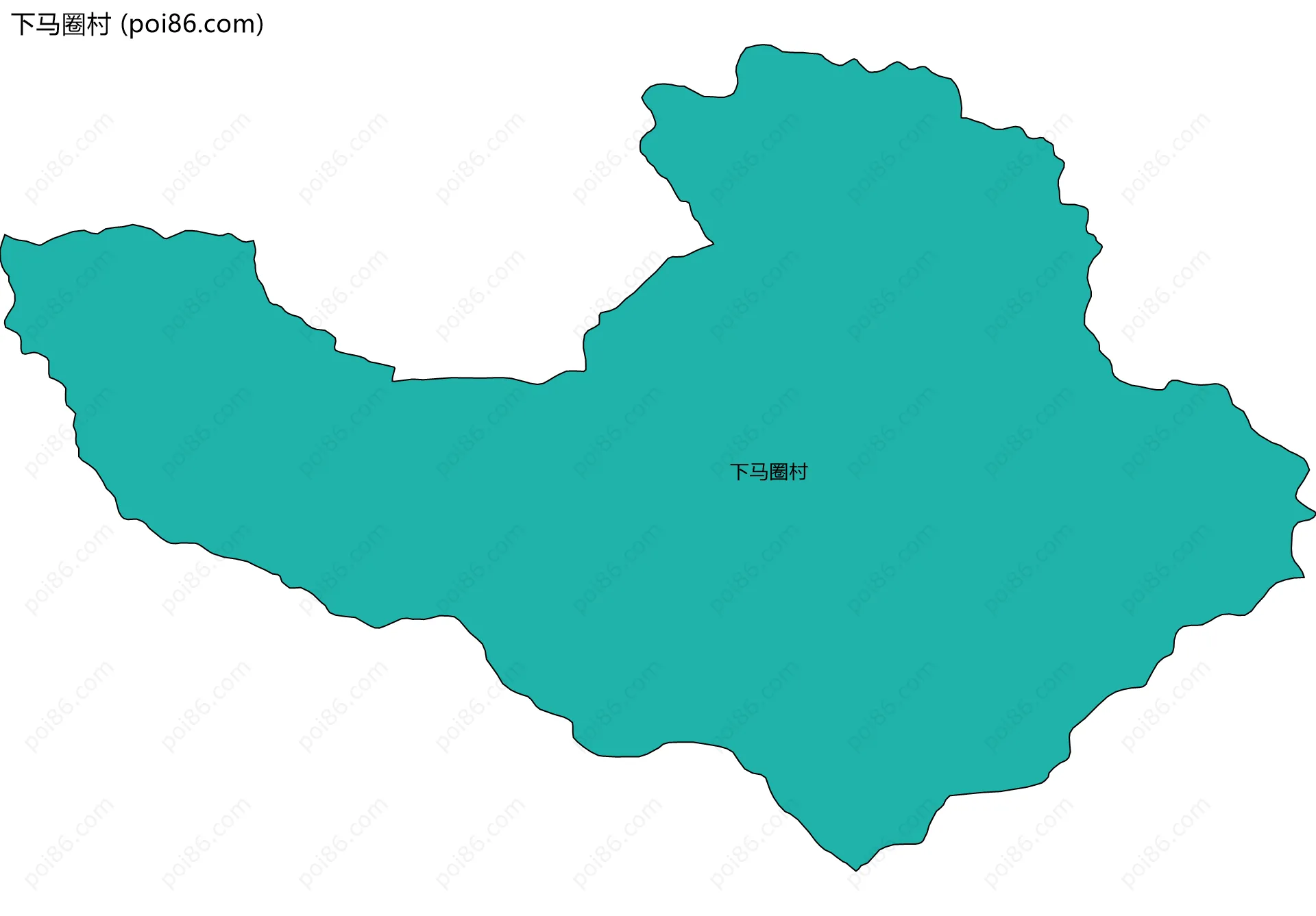 下马圈村边界地图