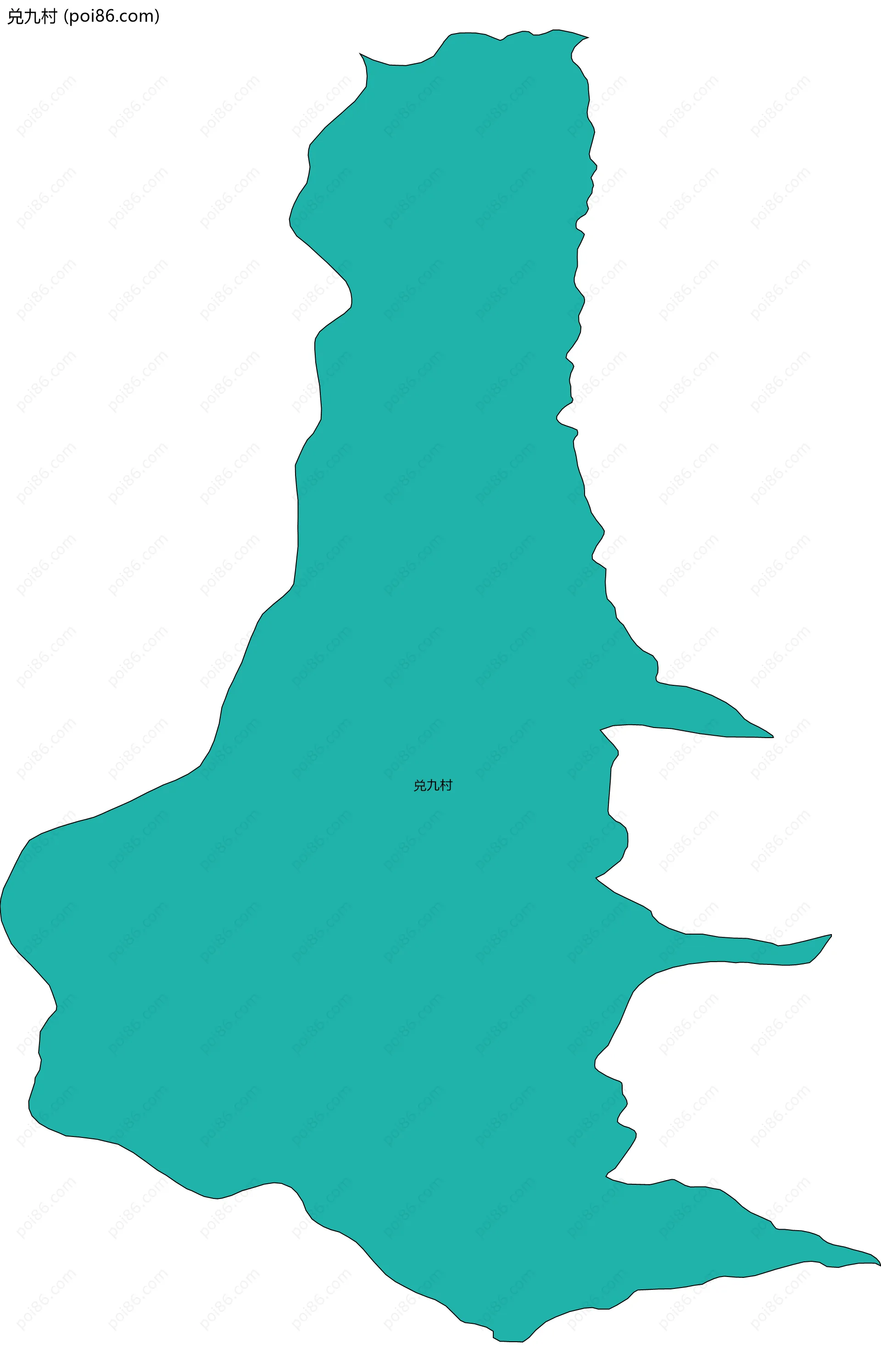 兑九村边界地图