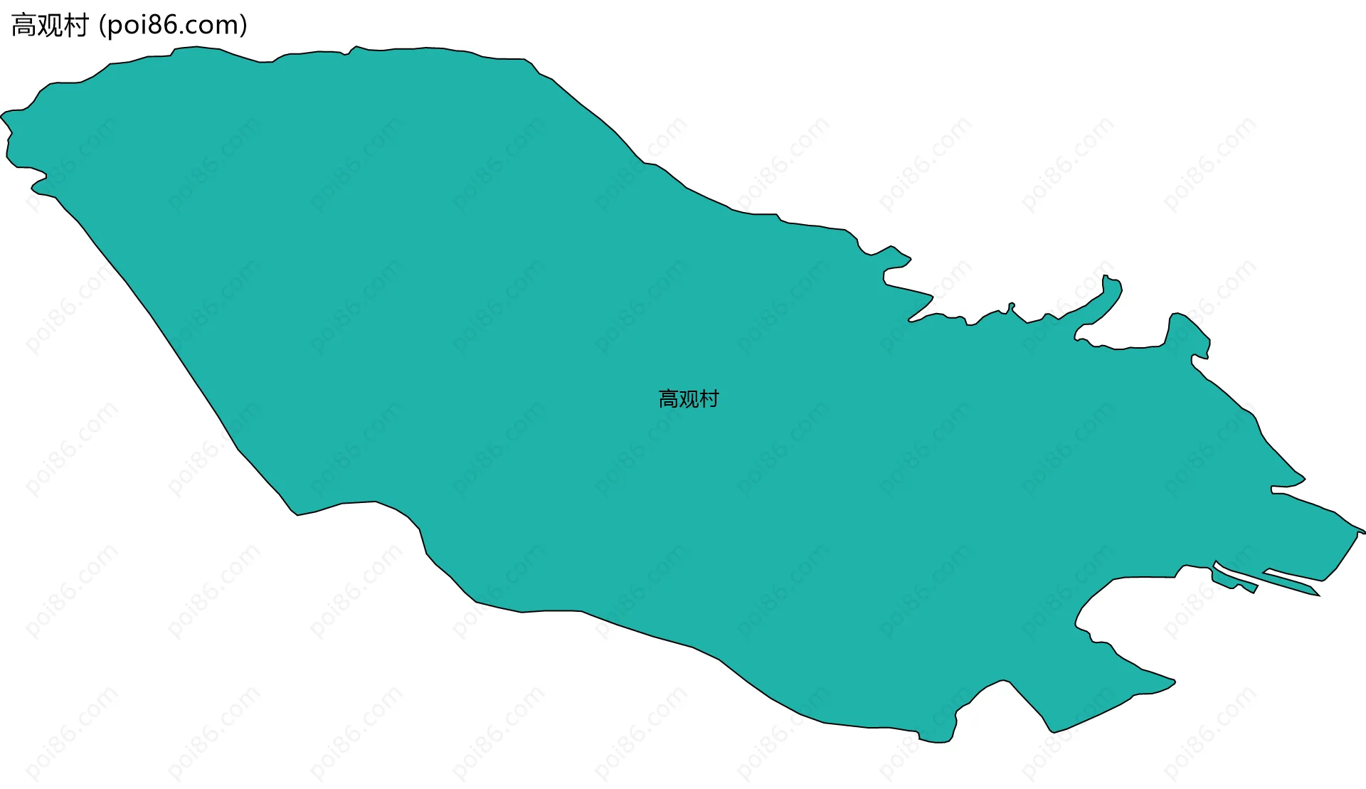 高观村边界地图