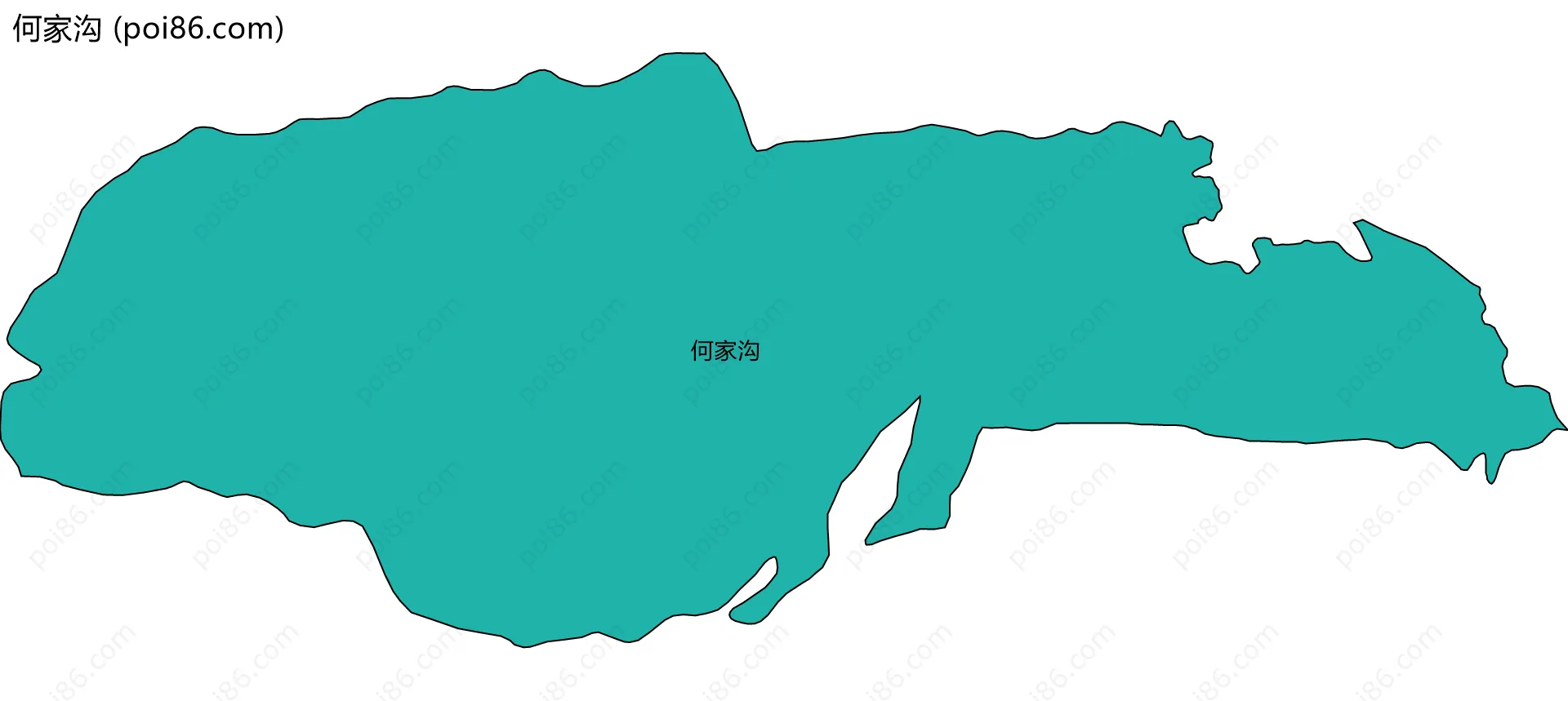 何家沟边界地图