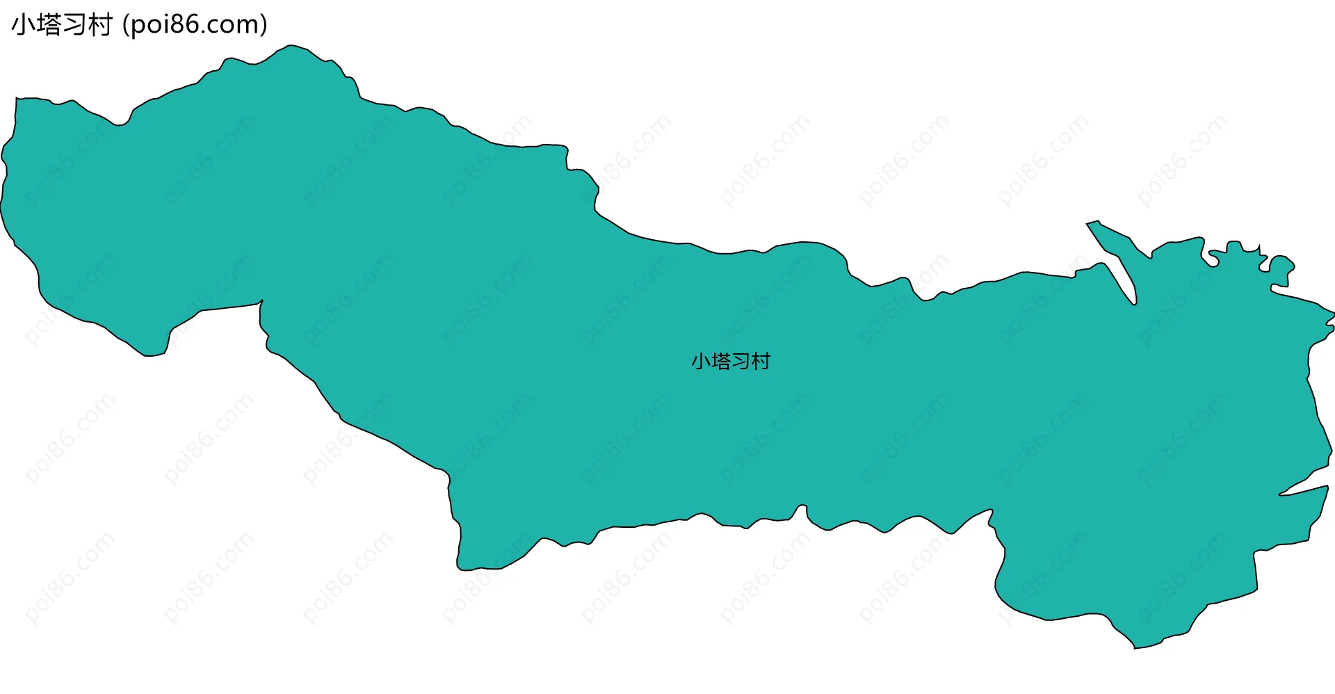 小塔习村边界地图