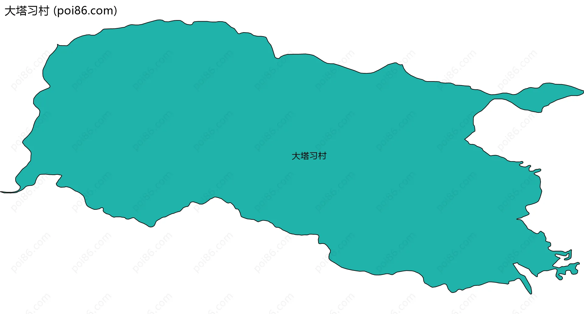 大塔习村边界地图