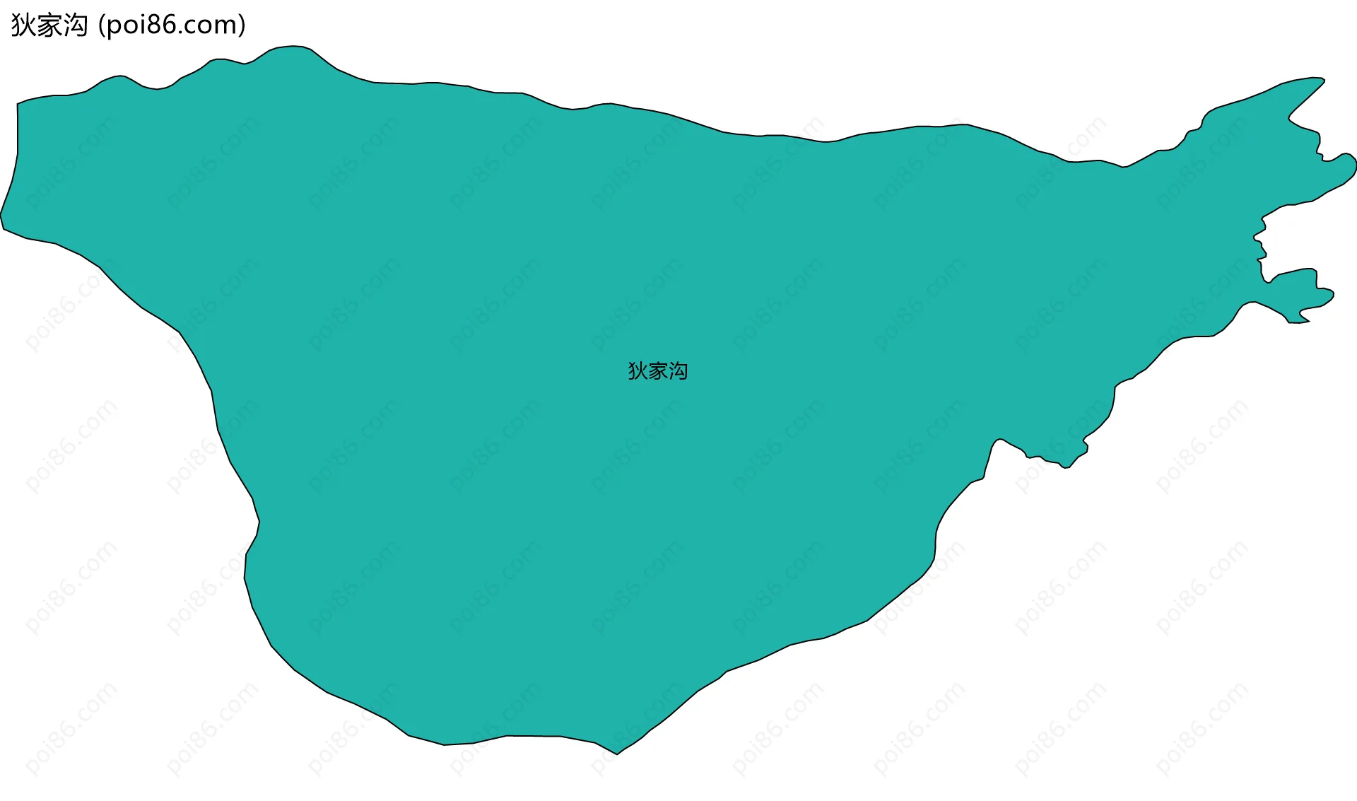 狄家沟边界地图