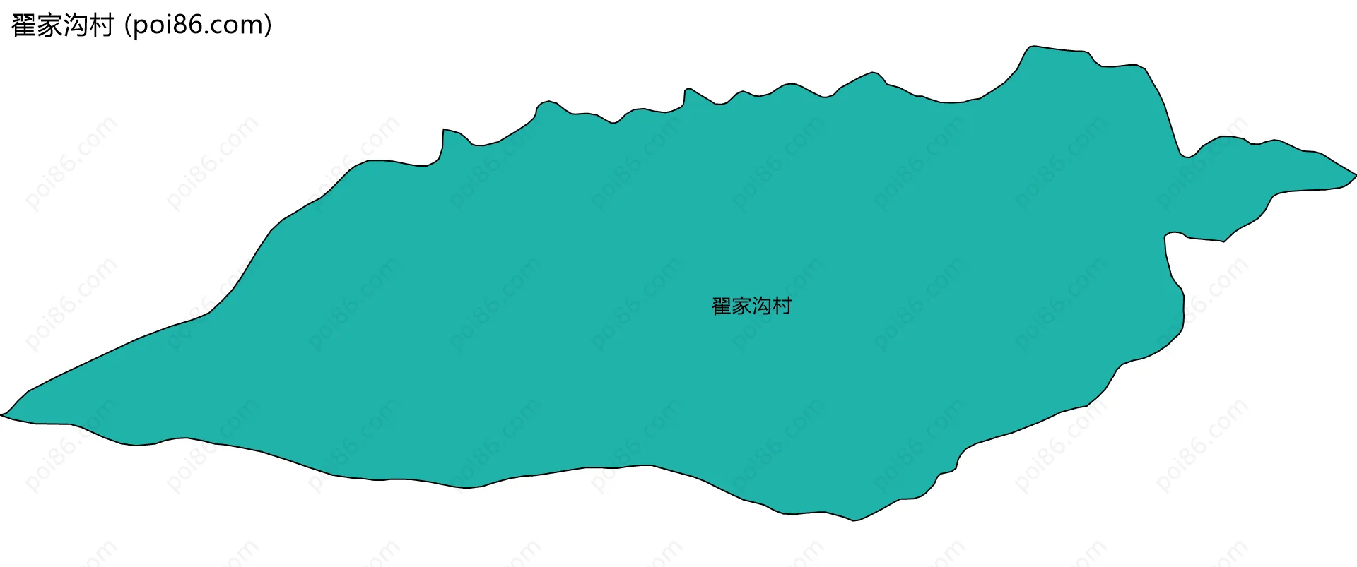 翟家沟村边界地图