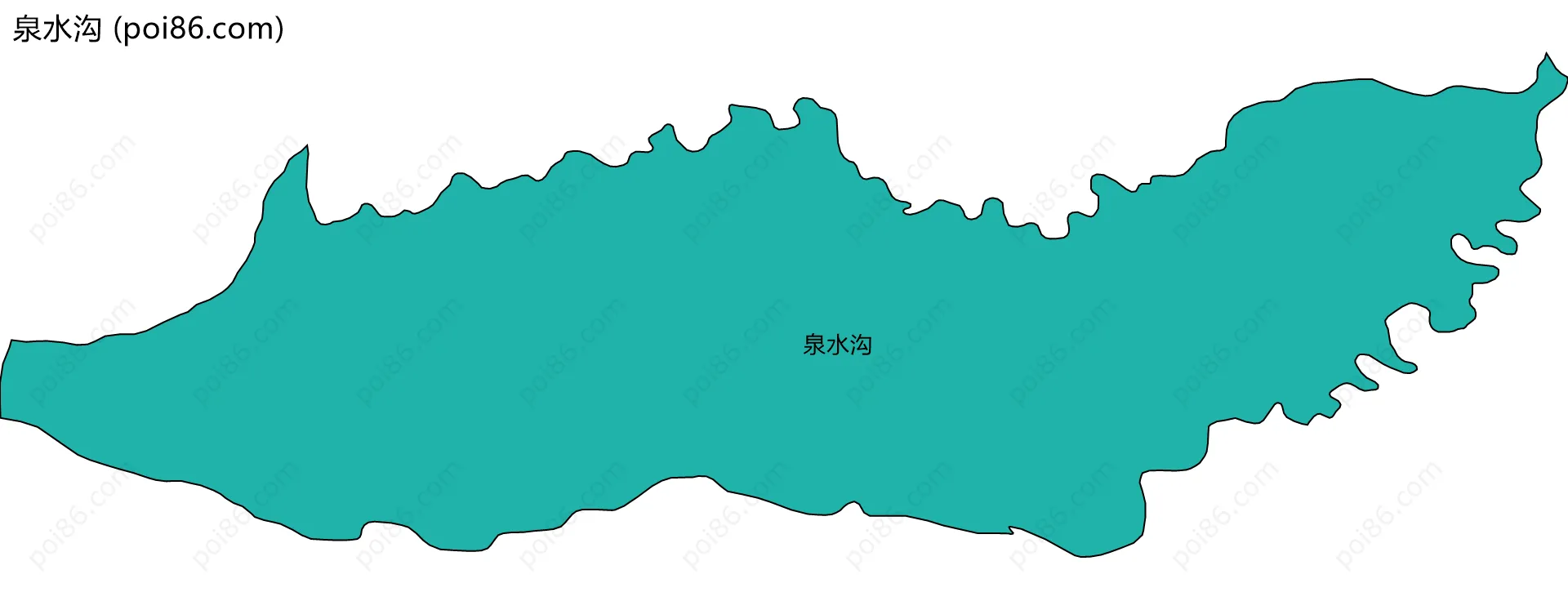 泉水沟边界地图