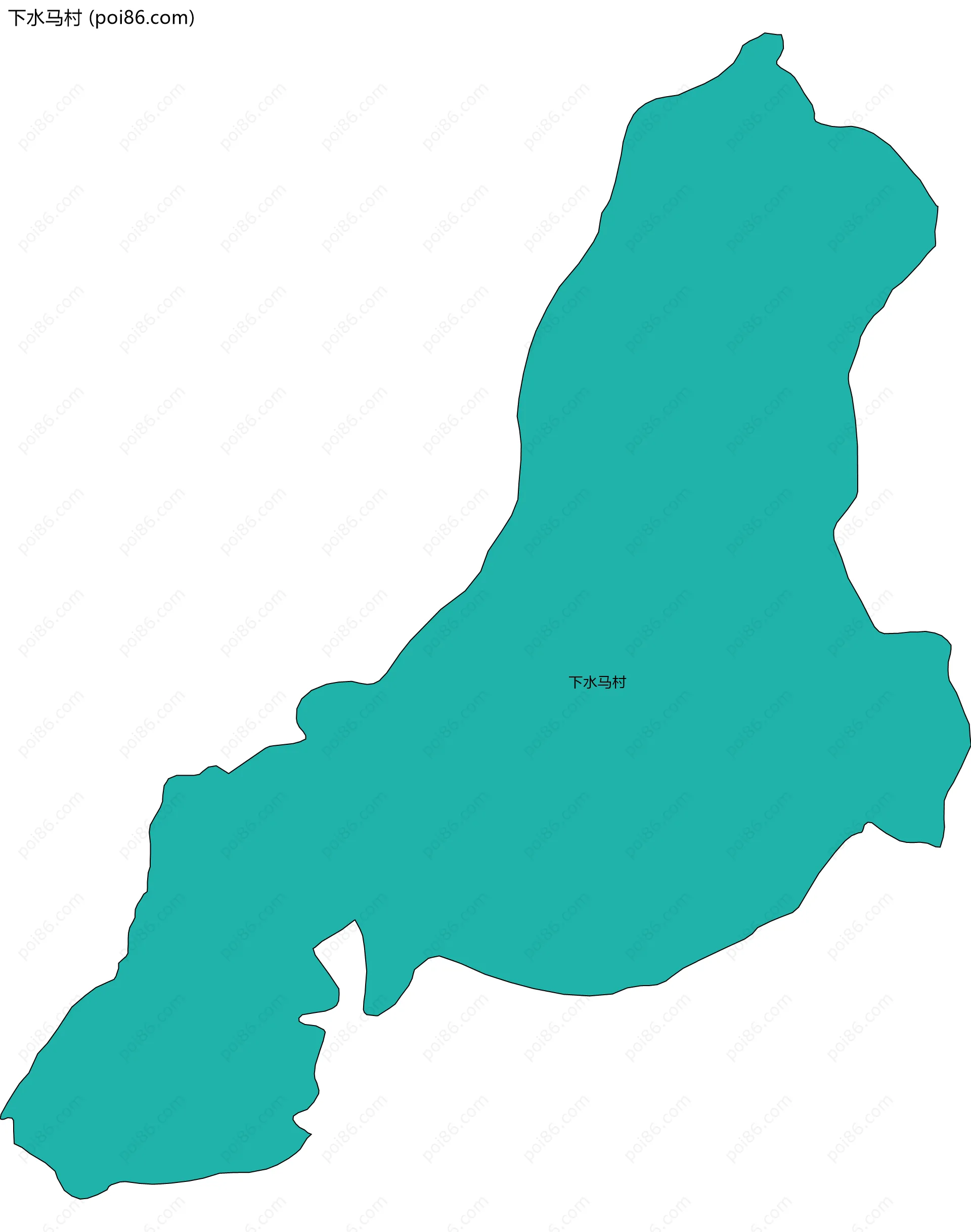 下水马村边界地图