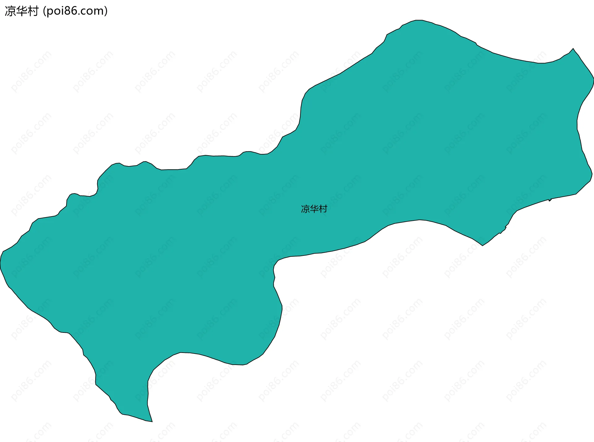 凉华村边界地图