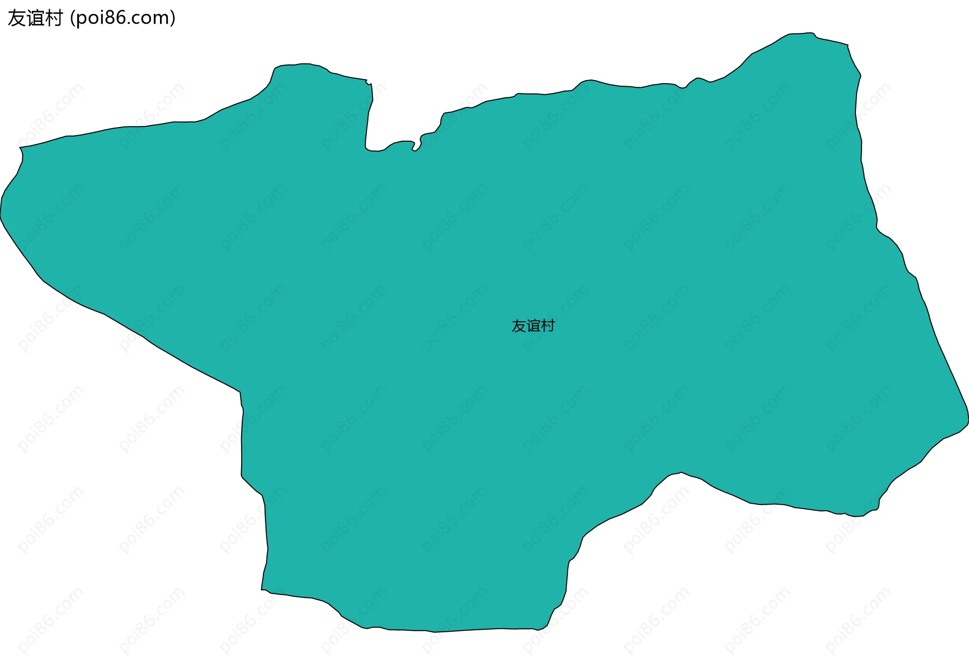 友谊村边界地图